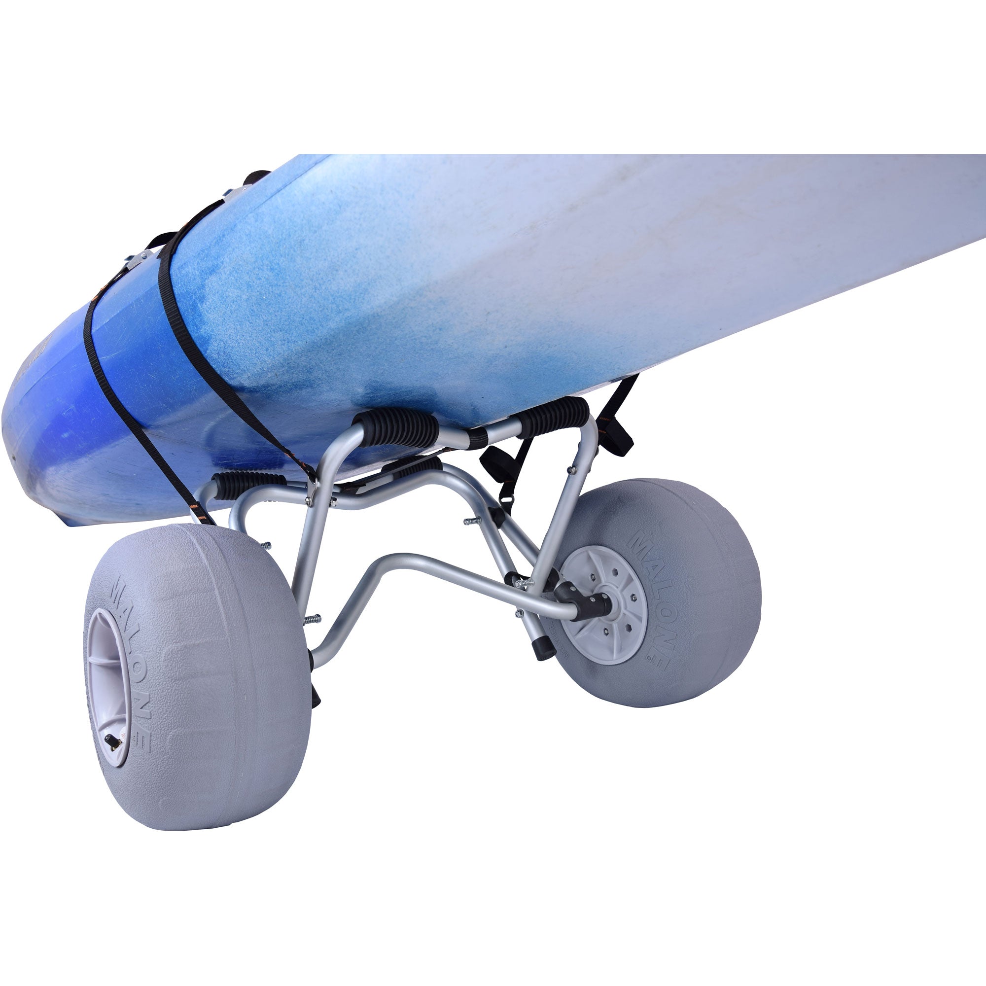 Malone Clipper TRX S Deluxe Balloon Wheel Kayak Canoe Cart - Heavy Duty Watercraft Transport for Lakes, Rivers & Beach - Portable Carrier for Easy Loading & Hauling