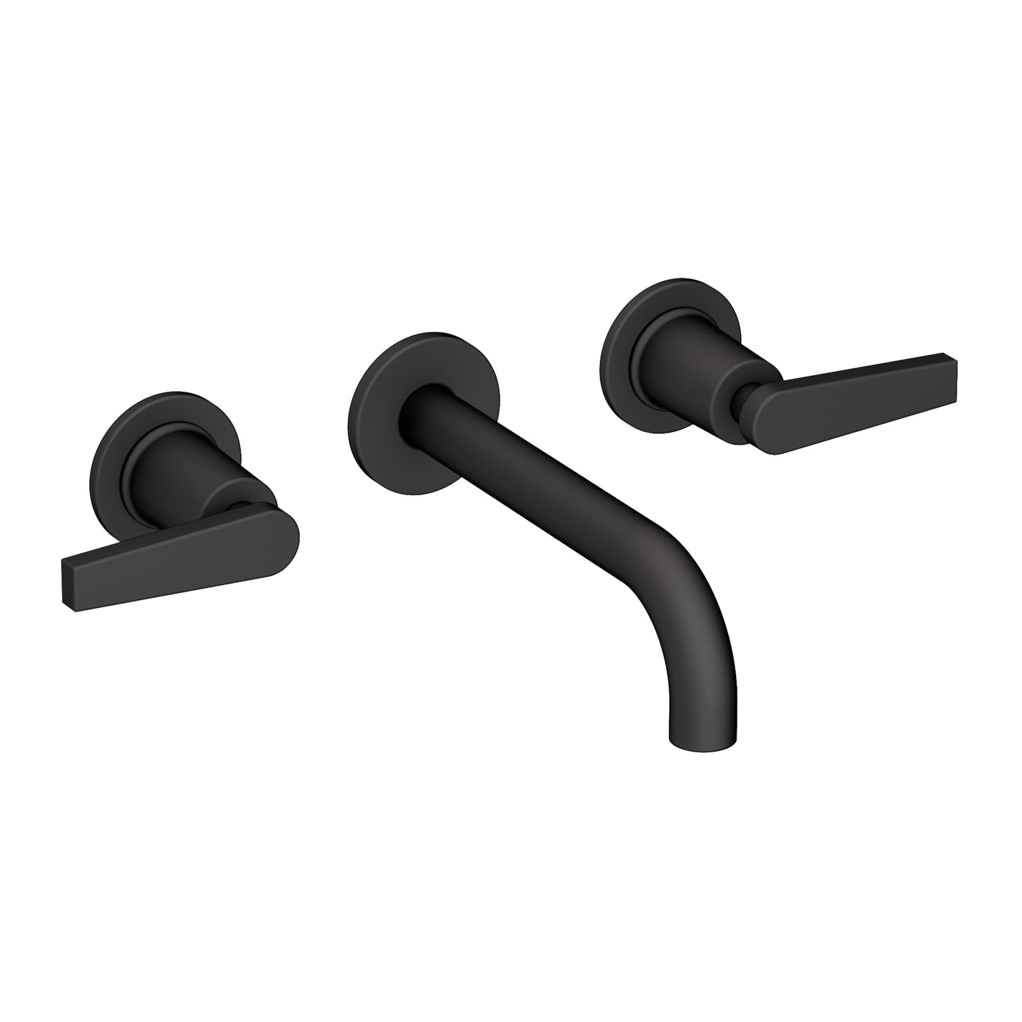 Wall Mount Lavatory Faucet - Modern Bathroom Sink Faucet with Single Handle, Brushed Nickel Finish for Home & Commercial Use | Perfect for Bathroom Vanity, Powder Room & Guest Bath Installation