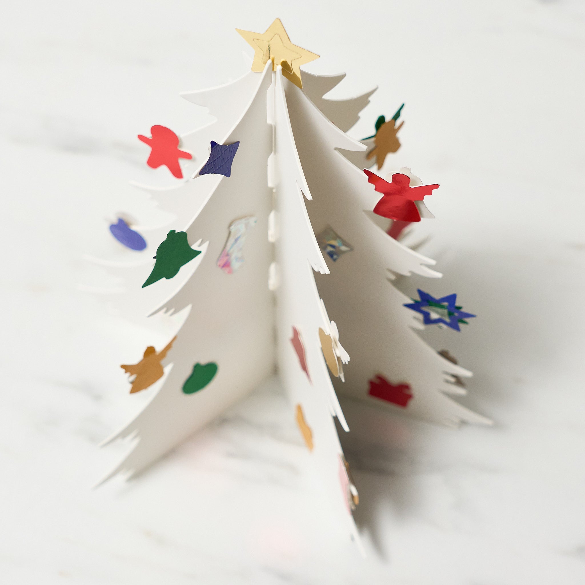 Nordic Paper Christmas Tree - Eco-Friendly Holiday Decor for Home, Office & Party | ICHIKUDO | Perfect for Christmas, Winter Decorations & Festive Celebrations