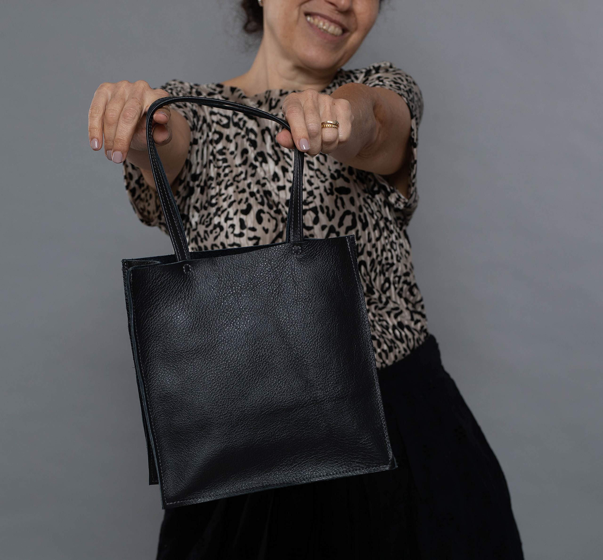 Small Leather Women's Black Evening Clutch with Detachable Purse - Handcrafted Designer Handbag for Parties, Weddings & Special Occasions | Perfect for Date Nights, Galas & Formal Events