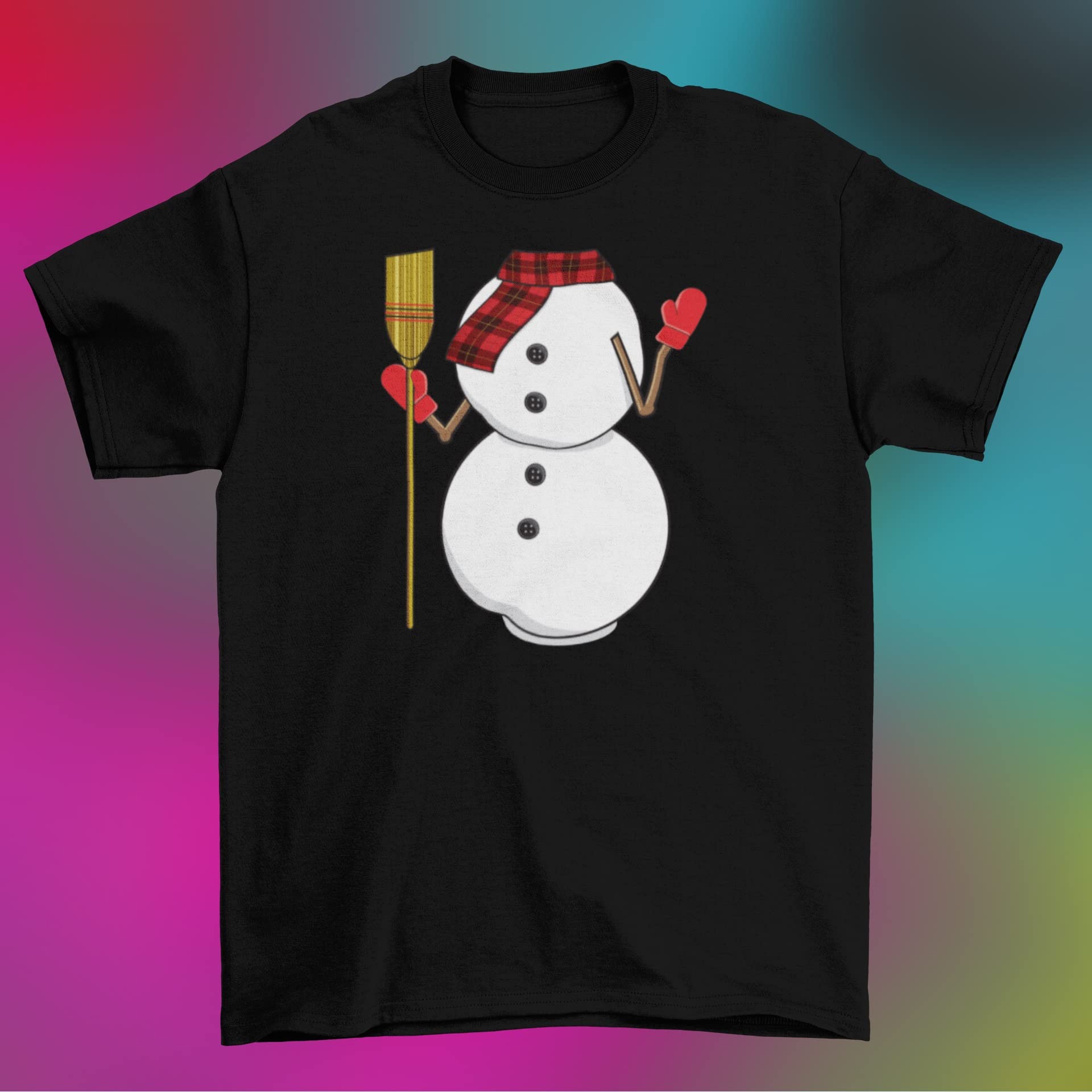 Funny Snowman Body Costume Adult T-Shirt for Christmas Parties & Holiday Events | Festive Winter Humor Apparel