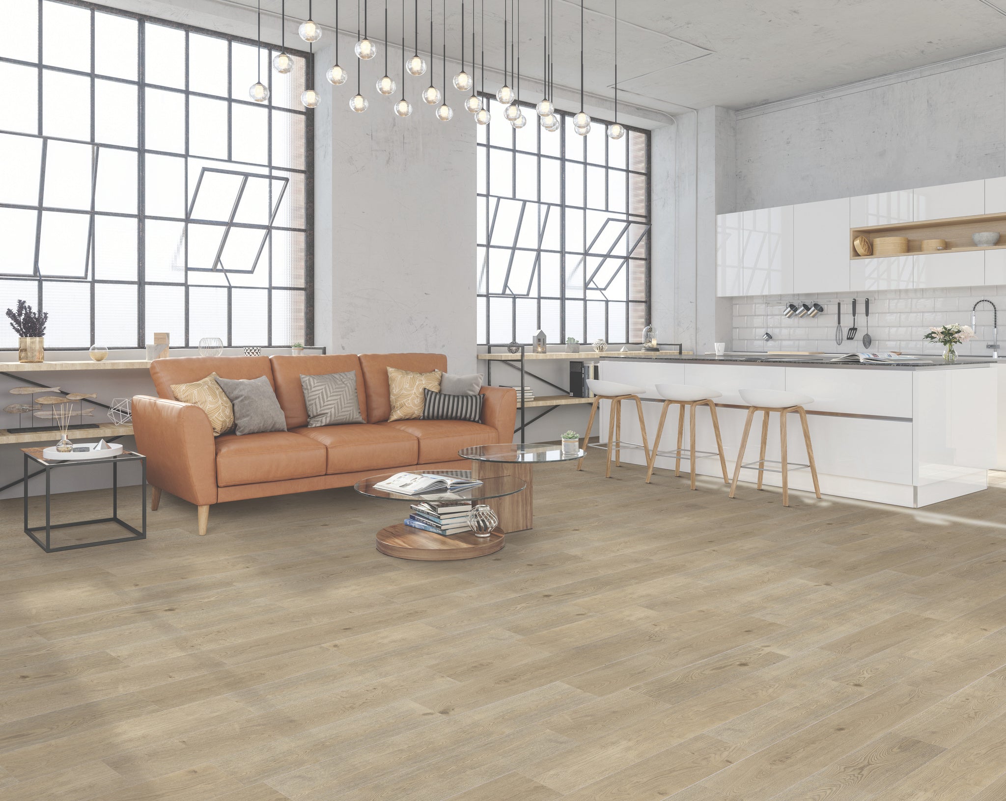 Coretec Scratch-Resistant Luxury Vinyl Plank Flooring - Skillman Oak 9