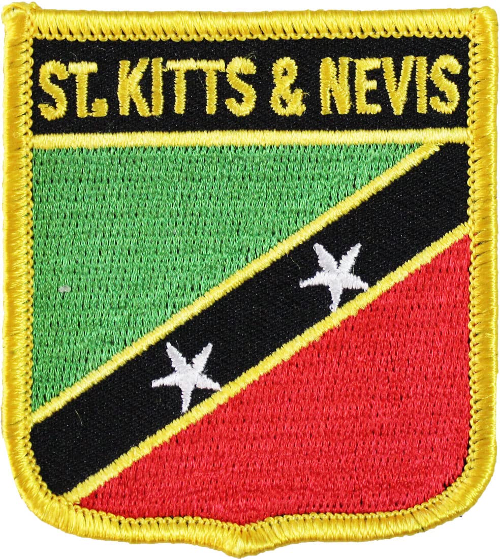 St. Kitts and Nevis Embroidered Country Flag Patch - Iron-On or Sew-On for Backpacks, Jackets & Hats - Travel Souvenir & National Pride Accessory