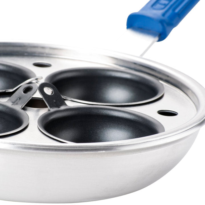 Vollrath Wear Ever 8 Egg Poacher Fry Pan - Nonstick Stainless Steel Egg Cooker for Perfect Poached Eggs - Ideal for Breakfast, Brunch, and Restaurant Use