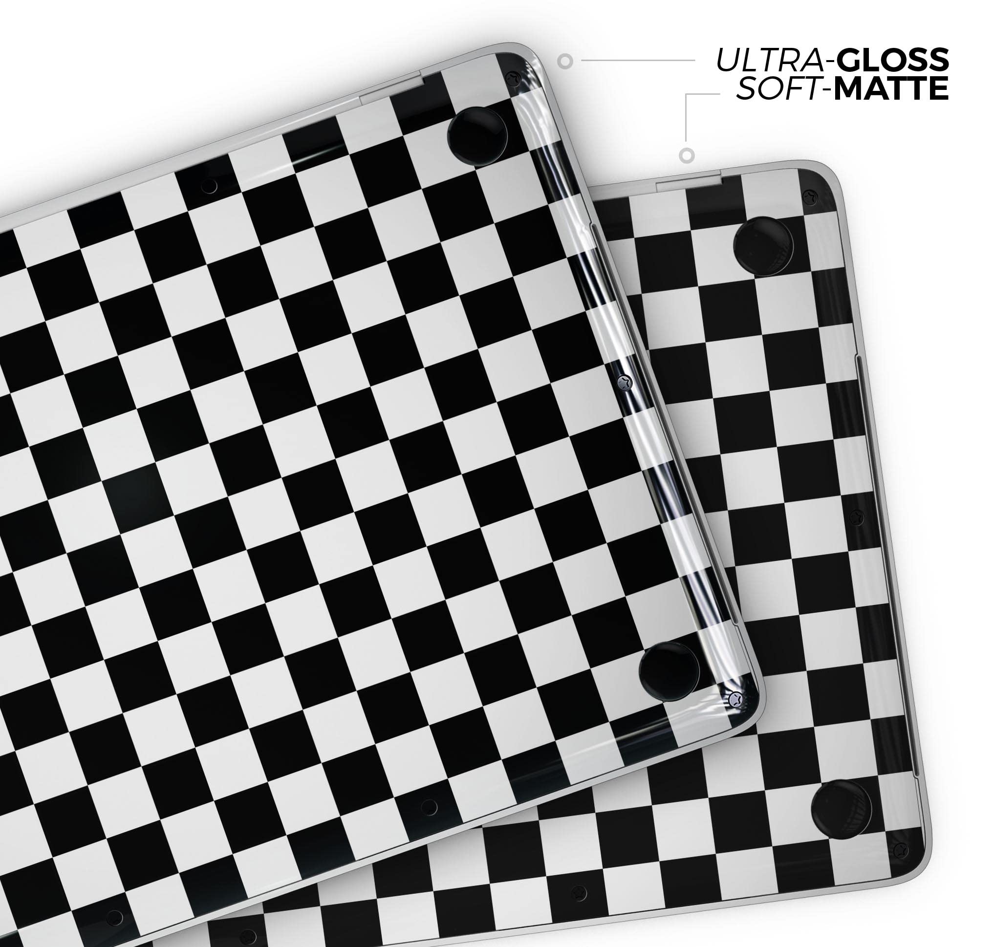 Checkerboard Full-Body Protective Skin Wrap for MacBook Pro 13