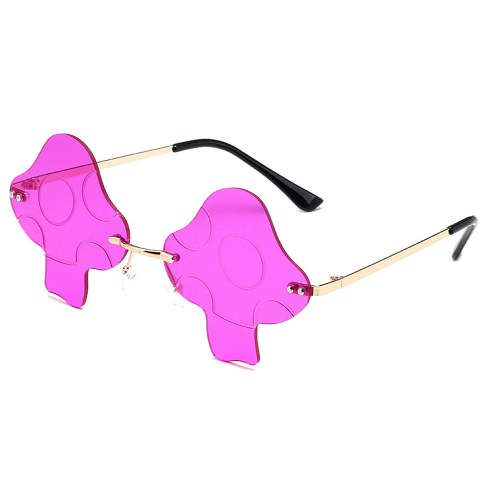 Vintage Mushroom Shape Sunglasses - Retro Unisex Fashion Eyewear with Tinted Lenses for Men & Women | Perfect for Outdoor Activities, Beach Days, and Street Style