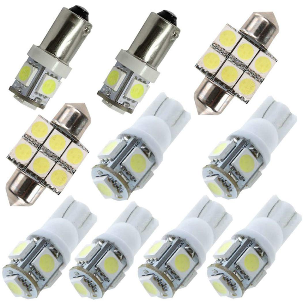 Super Bright LED Interior Dome Light Bulbs for Toyota 4Runner & Previa ACR30/ACR50 - 10PCS White Replacement Bulbs - Perfect for Night Driving and Cabin Illumination