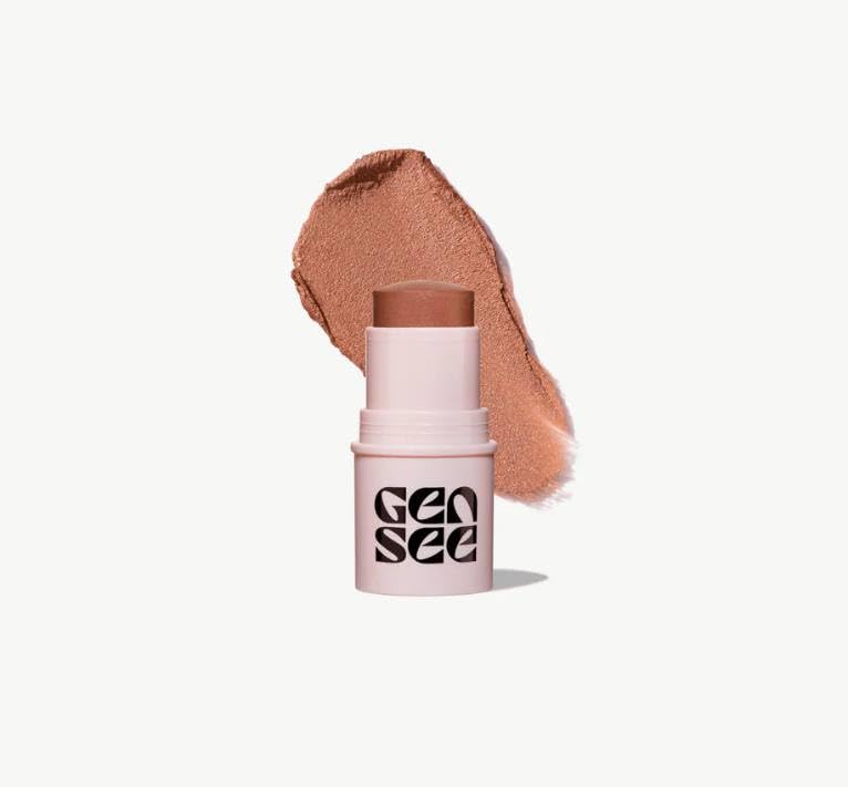 Gen See Straight Flush Glow Stick - Terra 05 Bronzing Glow Stick with Collagen Infused Premium Korean Sheet Mask | Hydrating Facial Skincare for Daily Glow & Night Routine