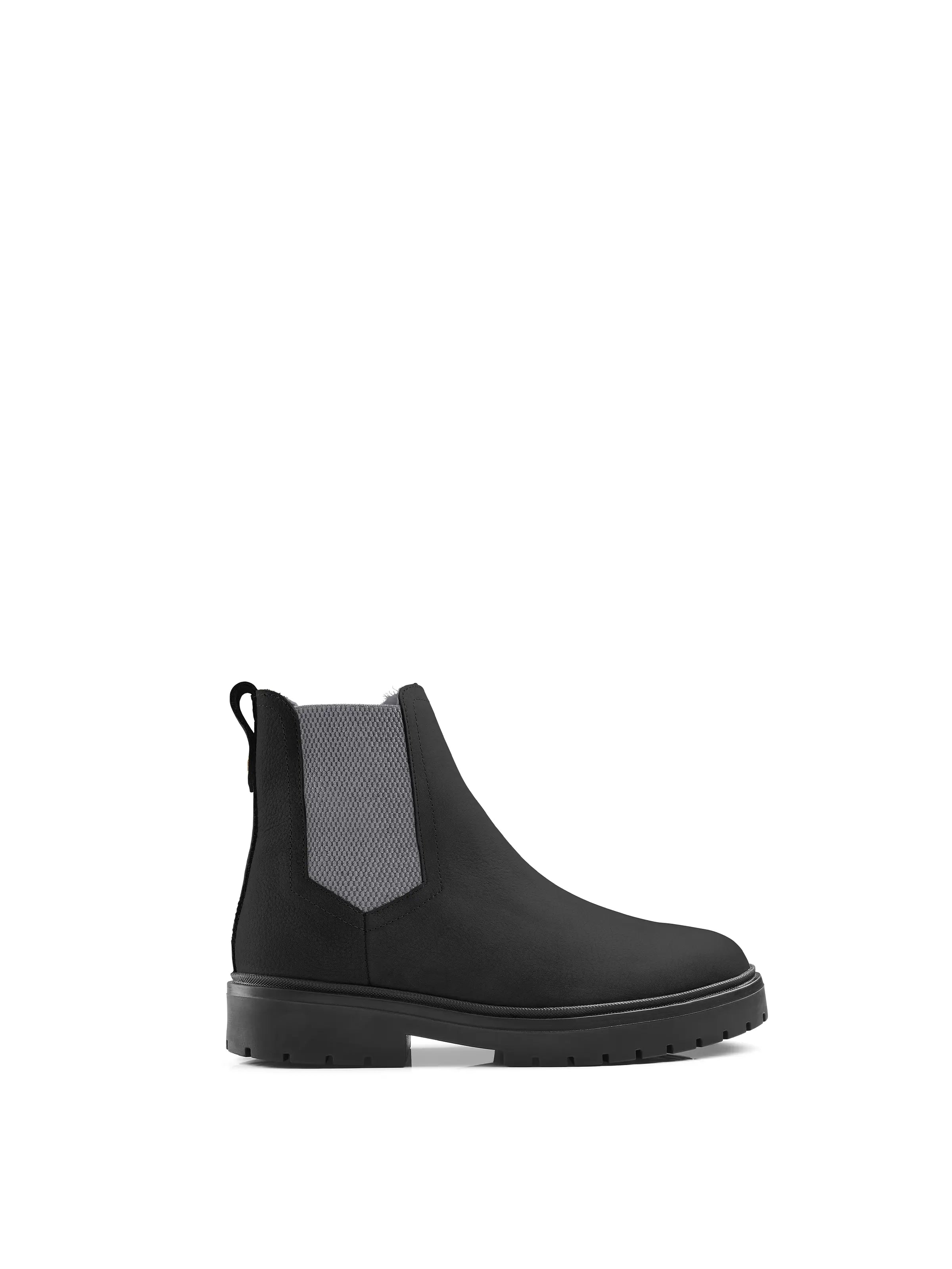 Premium Sheepskin Boudica Boots in Black & Grey - Women's Winter Fashion Boots for Cold Weather, Outdoor Activities & Casual Wear