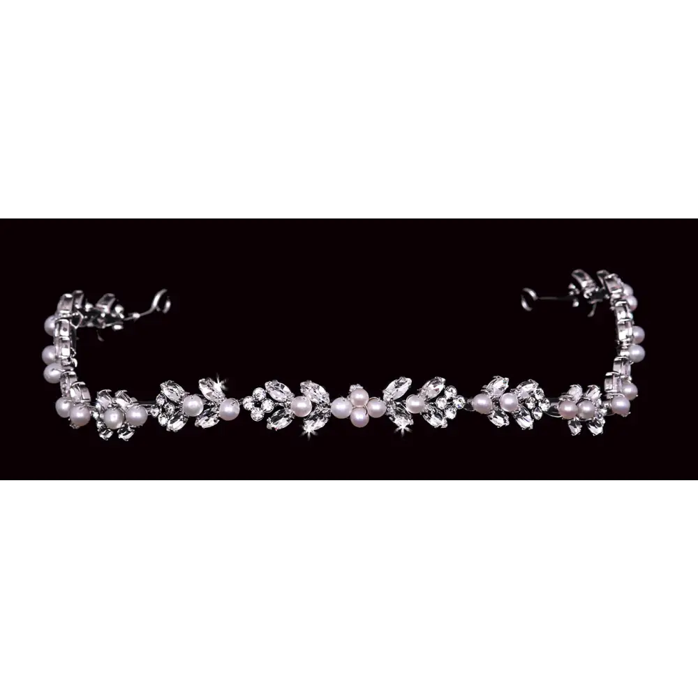 T2102 Tiara - Elegant Rhinestone Bridal Hair Accessory for Weddings, Prom & Special Occasions