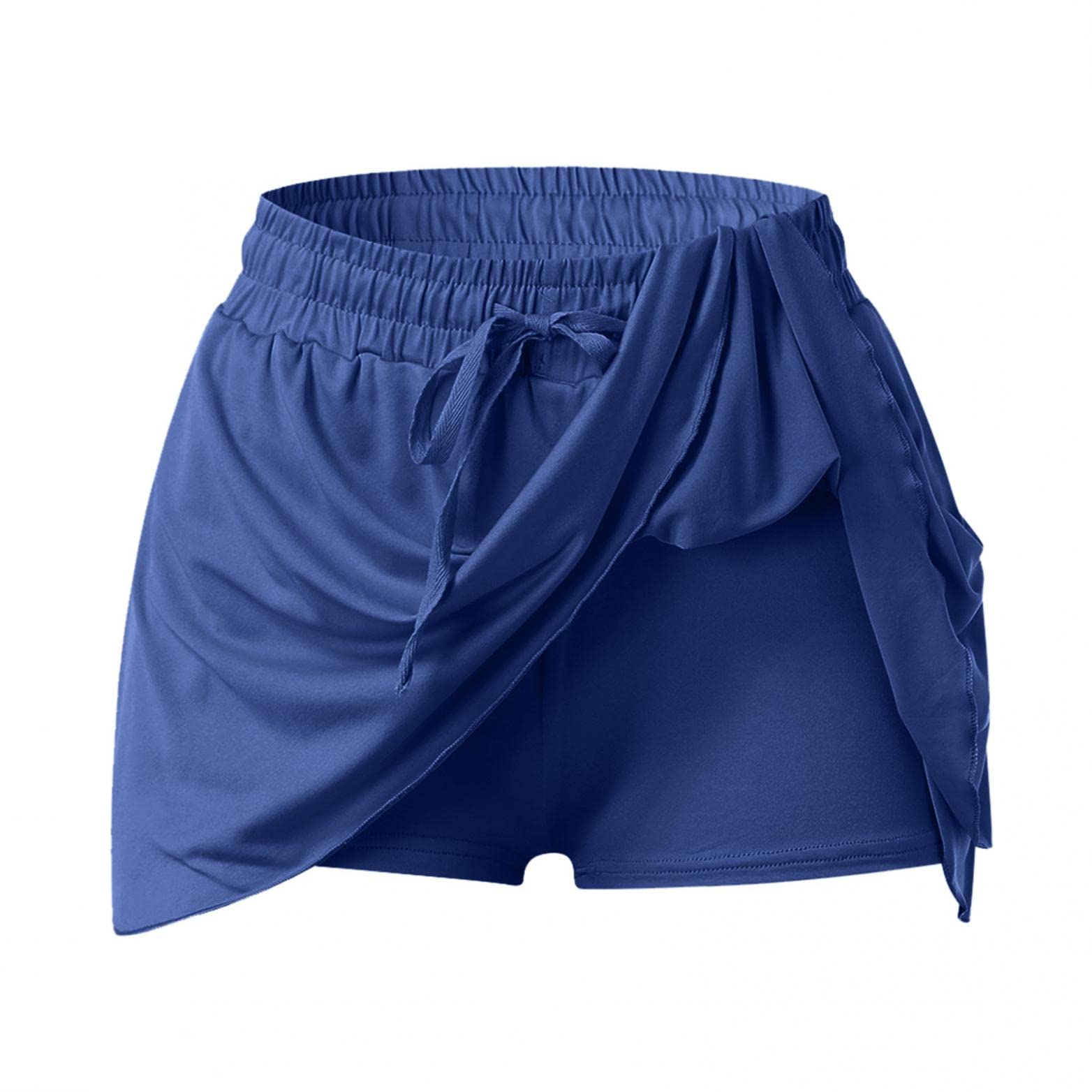 2 in 1 Women's Running Shorts with Built-in Skirt - Quick Dry Yoga Fitness Shorts for Summer Sports | Perfect for Gym, Jogging & Outdoor Activities