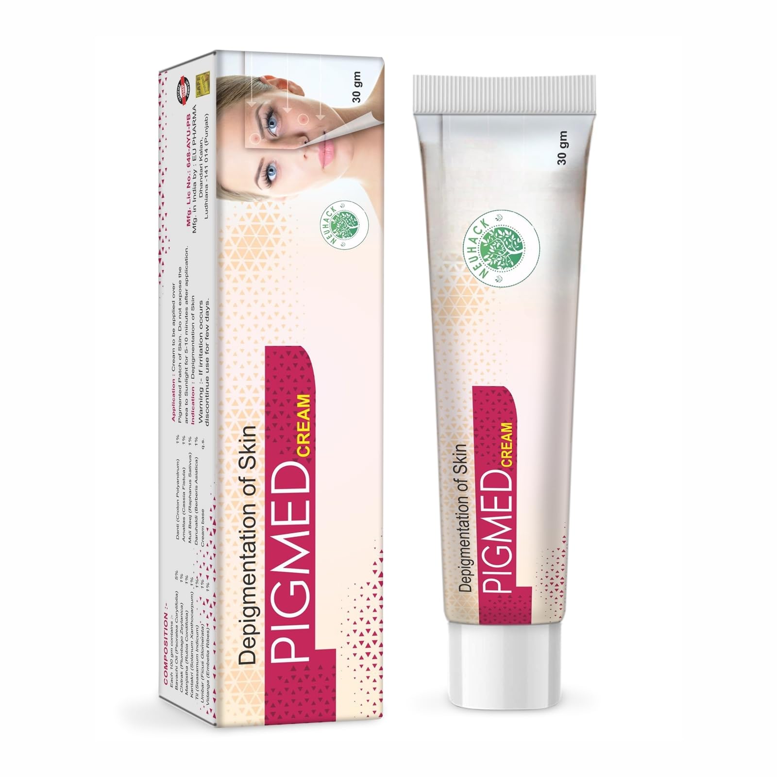 Neuhack Pigmed Dark Spot Corrector Cream - Fades Pigmentation, Acne Scars & Pimple Marks for Women & Men | 30gm Anti-Blemish Treatment | Perfect for Daily Skincare Routine & Post-Acne Care