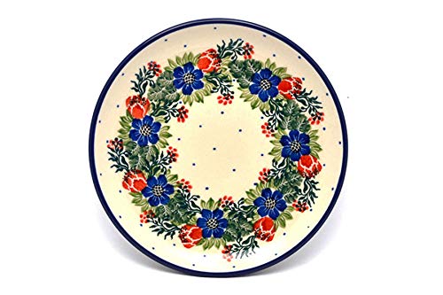 Handmade Polish Pottery Bread & Butter Plate (6.25 Inch) - Floral Garden Party Design - Perfect for Breakfast, Brunch & Tea Parties