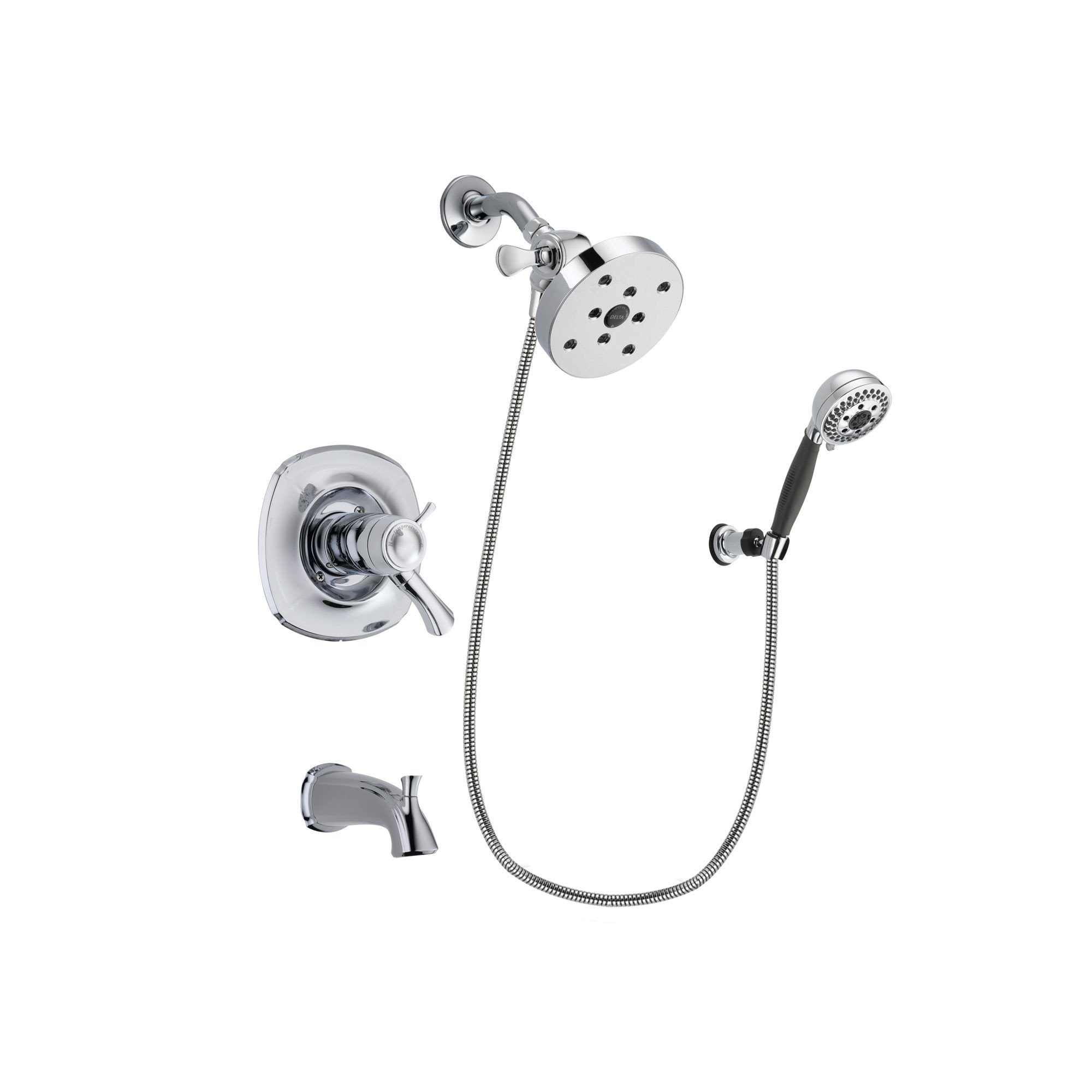 Delta Addison Chrome Thermostatic Tub and Shower Faucet System with 5.5