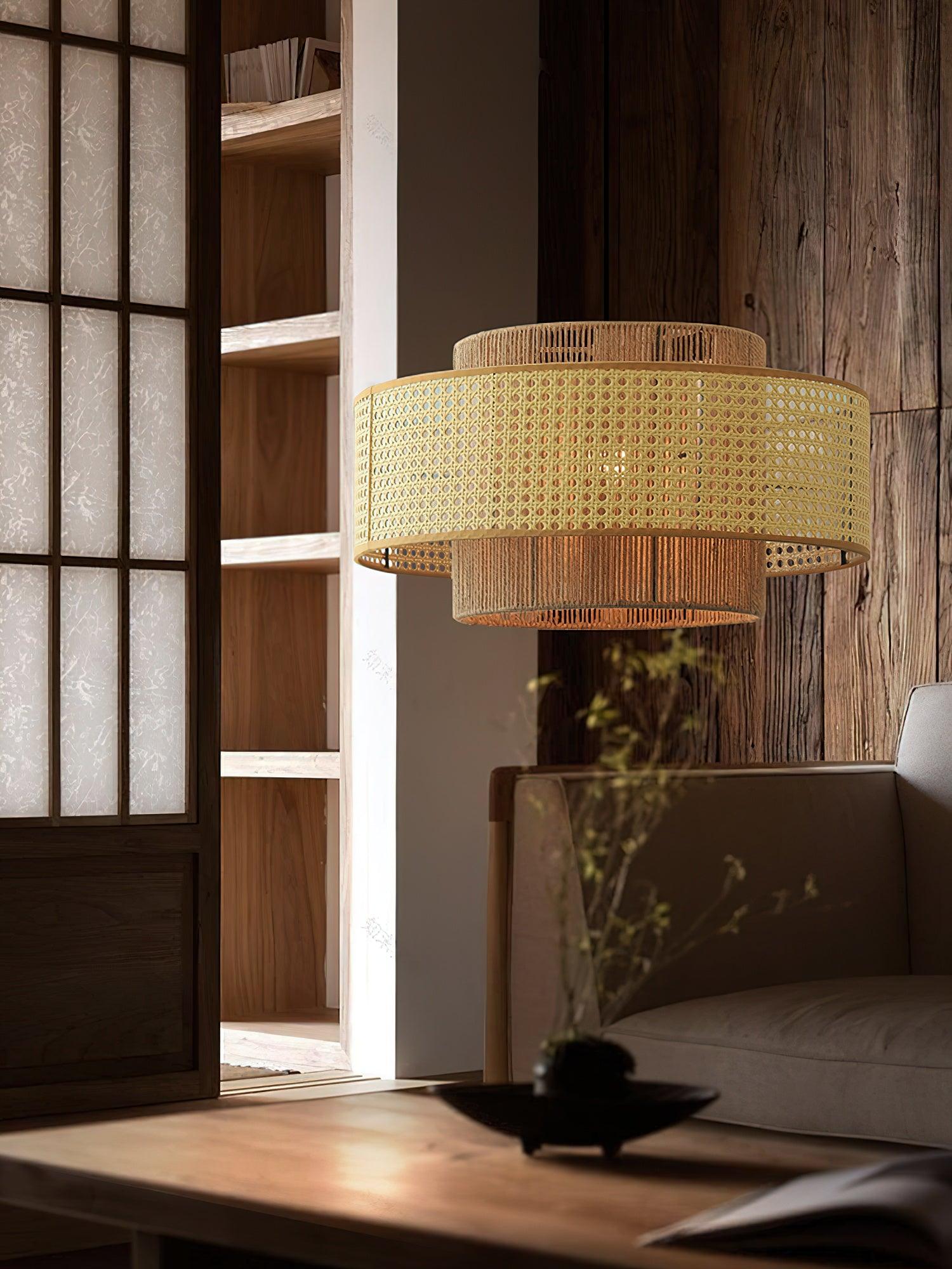 Modern Concentric Pendant Light Fixture - Sleek Minimalist Design for Kitchen Island, Dining Room & Bedroom Lighting - Dimmable LED Hanging Lamp for Home Decor