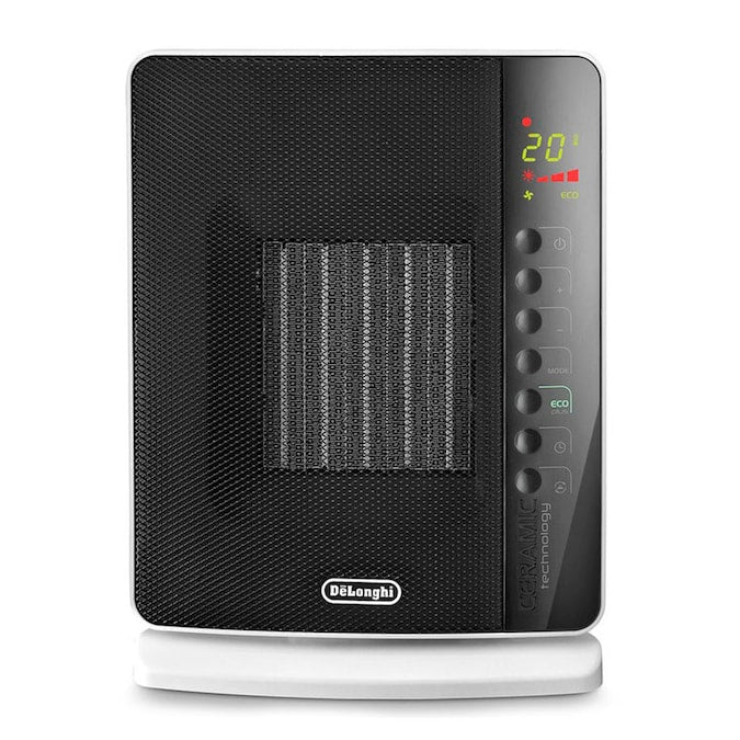 DeLonghi DCH7093ER Compact Ceramic Space Heater - Energy Efficient Portable Electric Heater with Adjustable Thermostat | Perfect for Bedroom, Office & Small Spaces | Certified Refurbished with Home Essentials Warranty
