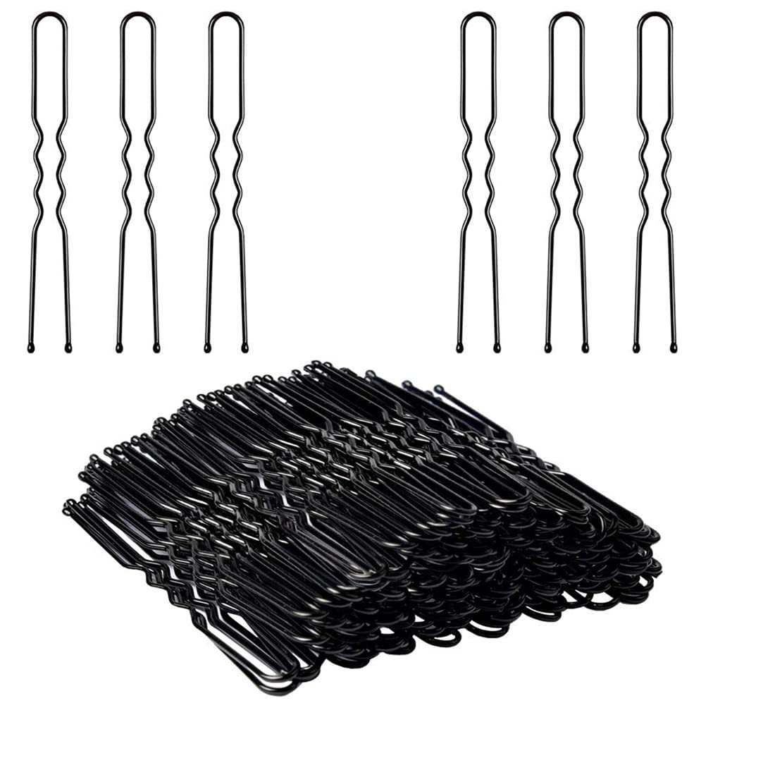 50 Pcs U-Shaped Hair Clips for Women & Girls - Small 4.5cm Curved Bobby Pins, Hair Barrettes & Styling Accessories - Perfect for Updos, Buns, Braids & Everyday Hairstyles