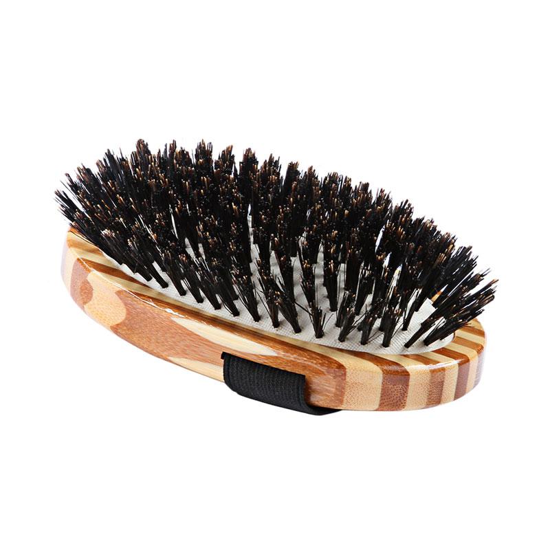 100% Pure Bristle Hair Brush - Natural Boar Bristle for Shine & Volume - Perfect for Daily Hair Care & Styling at Home or Salon