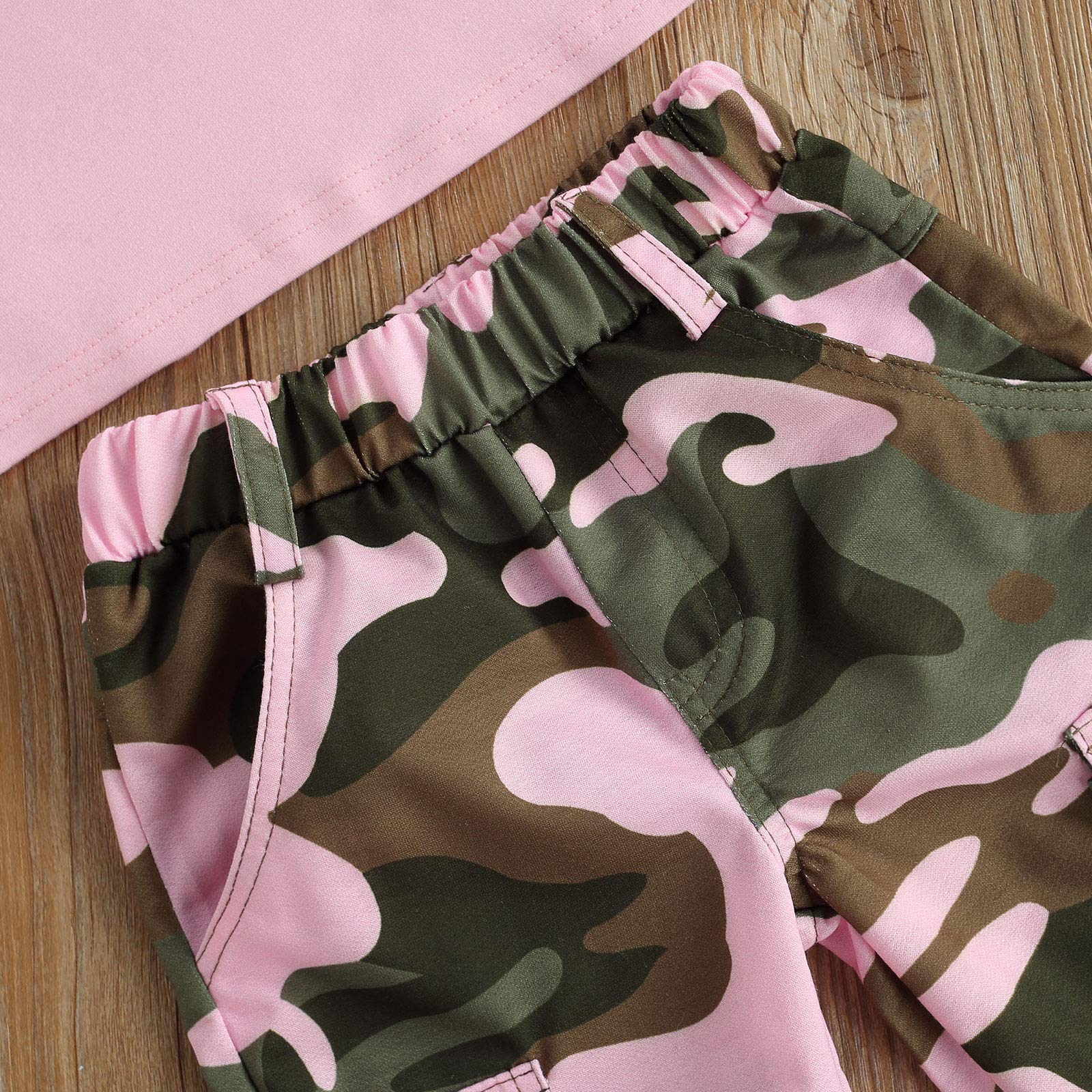 CIYCUIT Toddler Girl Summer Outfit - Blessed Letter Print Tank Top & Camo Pants Set | Cute Casual Playwear for Beach, Park & Outdoor Adventures