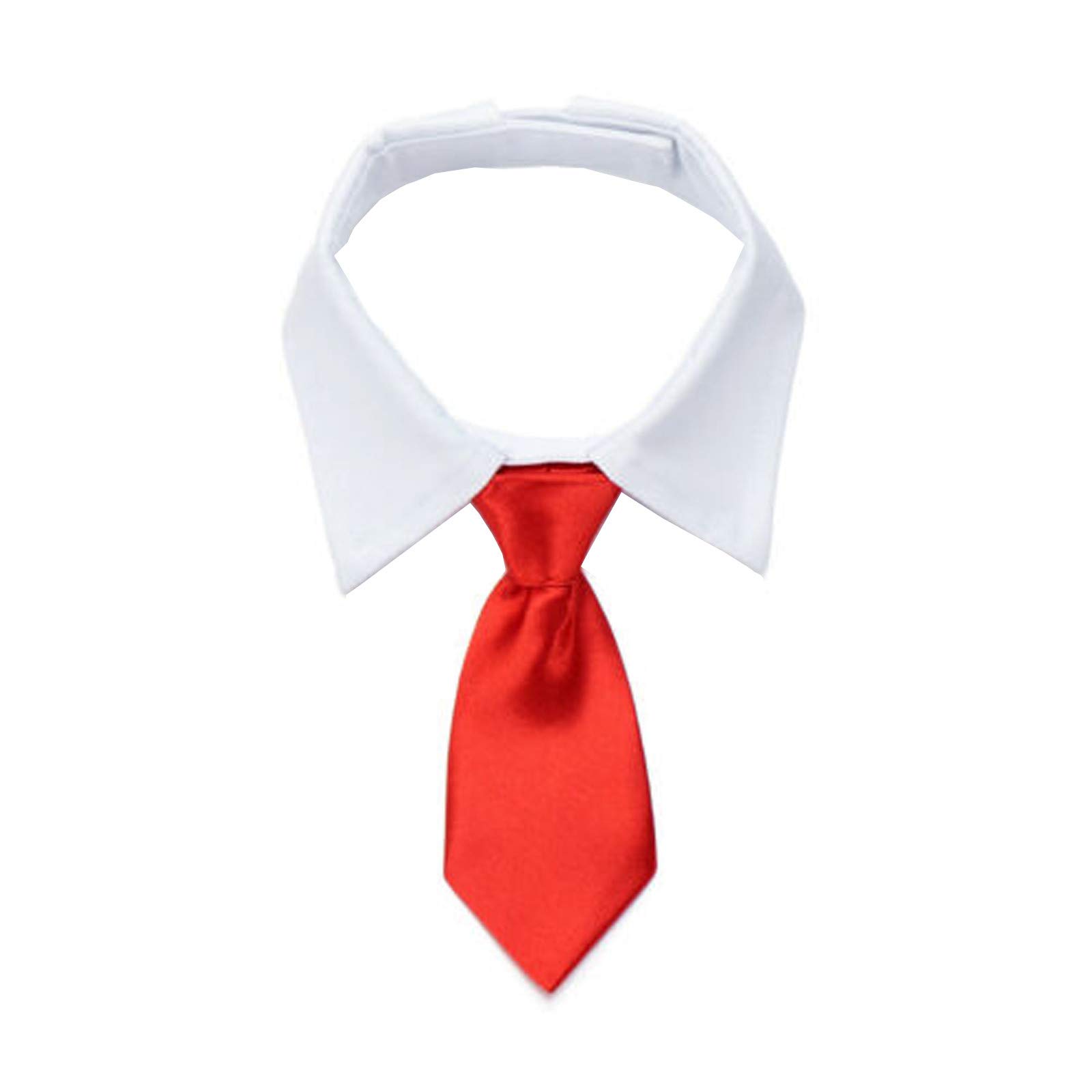 Dog Tuxedo Tie & Bow Tie Collar - Adjustable Formal Pet Necktie for Small Medium Large Dogs - Perfect for Weddings, Parties & Special Occasions