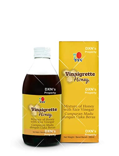 DXN Vinaigrette Honey Blend - Pure Honey Mixed with Rice Vinegar (5 Bottles) - Perfect for Salads, Marinades & Healthy Cooking