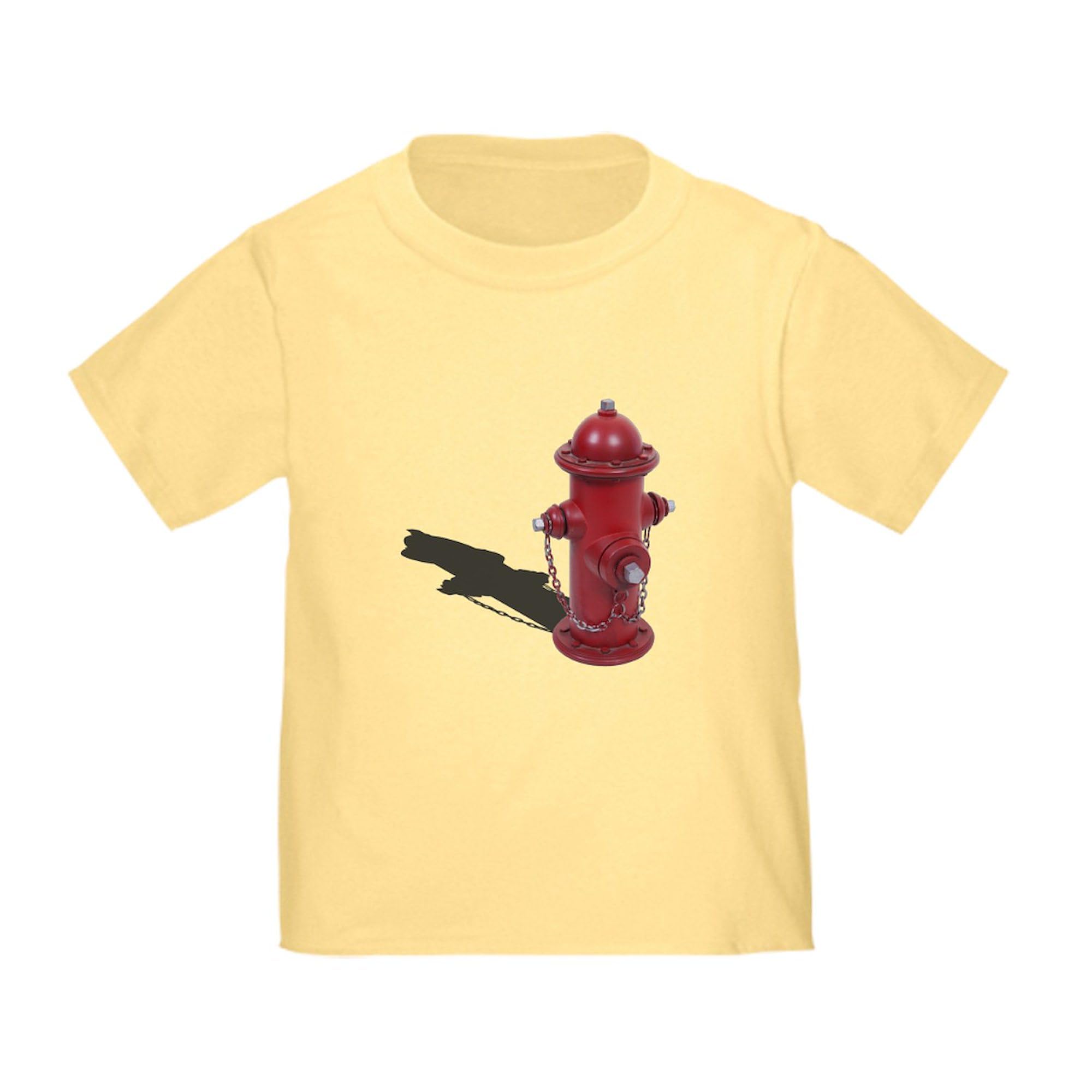Fire Hydrant Toddler T-Shirt - 100% Cotton Cute Graphic Tee for Boys & Girls - Perfect for Playdates, Birthday Parties & Family Outings