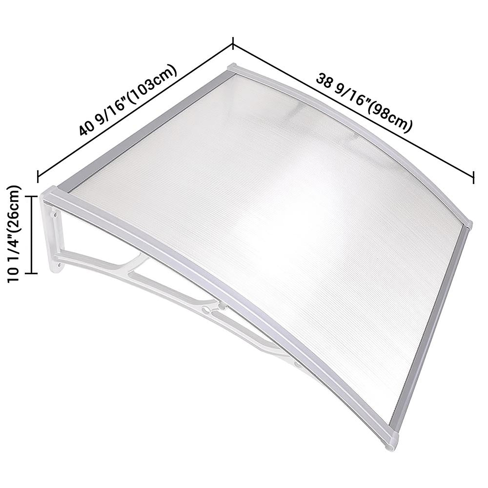 10ft Waterproof Polyester Awning Canopy for Window & Door - UV Protection, Outdoor Shade Solution for Patio, Deck, and Storefront