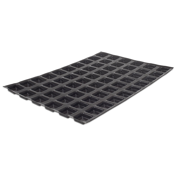 Flexipan Mini Squares Silicone Baking Mold - 60 Cavities for Perfect Mini Desserts, Cupcakes & Chocolates | Ideal for Home Bakers, Party Treats & Holiday Baking