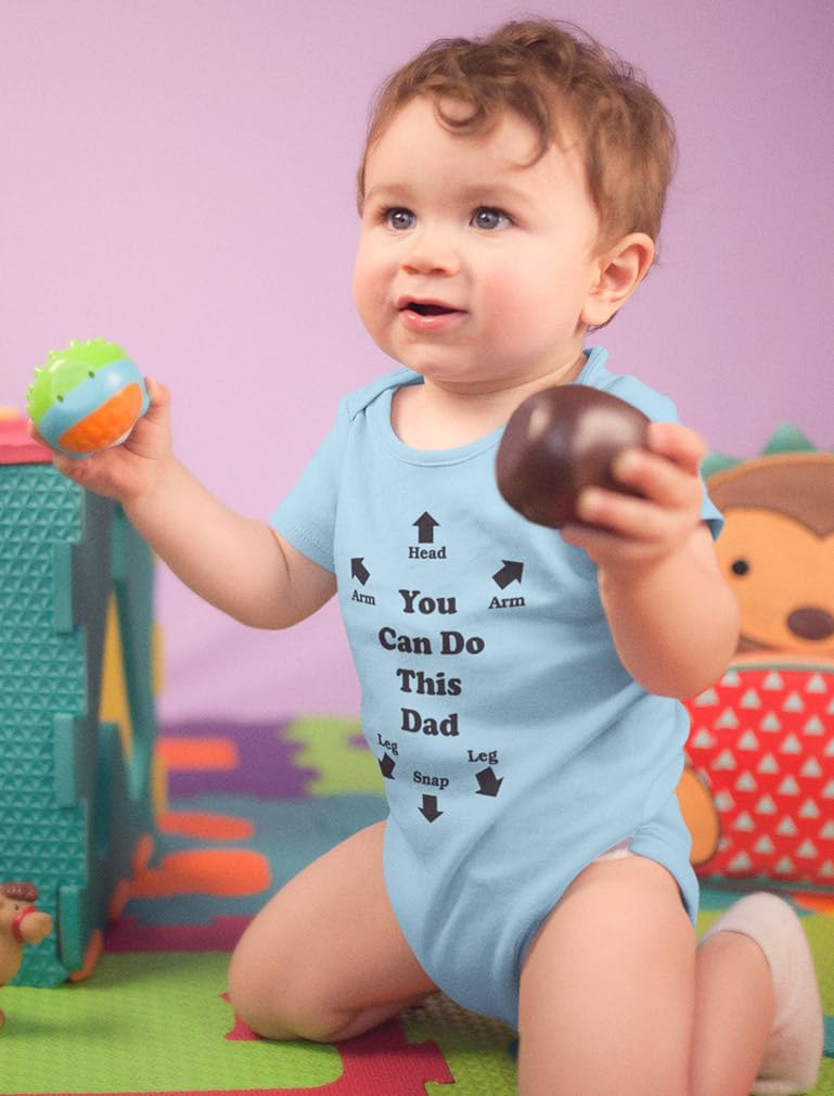 Funny Baby Bodysuit - 'You Can Do This' New Dad Gift for Infant Boys & Girls | Cute Outfit for Newborns, Baby Showers & Parenting Humor