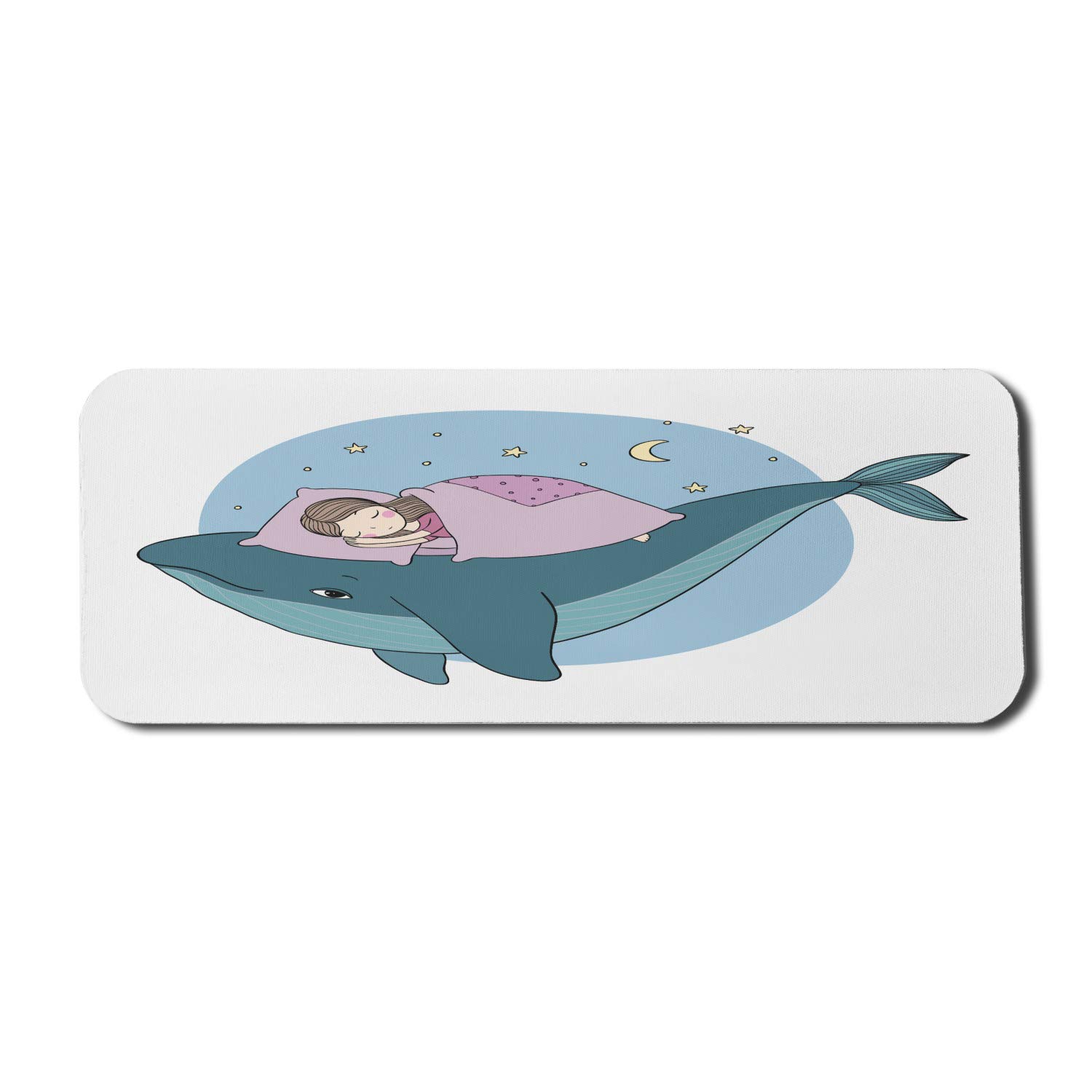 Ambesonne Whale Themed Non-Slip Gaming Mouse Pad - 31