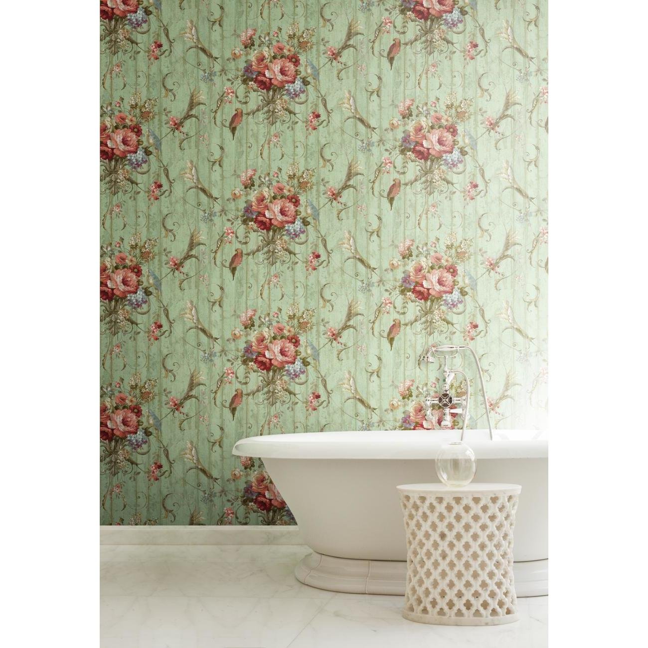 York Wallcoverings Floral Bouquet Peel and Stick Wallpaper - Self-Adhesive Removable Wallpaper for Bedroom, Living Room, Nursery & Home Decor