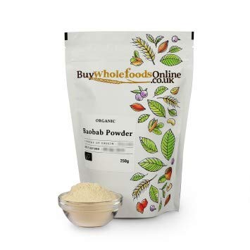 Organic Baobab Powder 250g | Premium Superfood for Smoothies, Baking & Energy Boosts | Whole Foods Plant-Based Supplement | Vegan, Gluten-Free & Non-GMO | Great for Detox & Immune Support