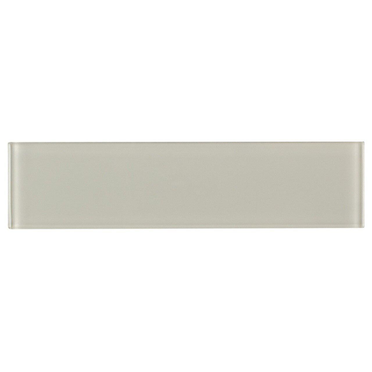White Modern 3x12 Glass Subway Tile - Perfect for Kitchen Backsplash, Bathroom Walls, and Contemporary Interior Design
