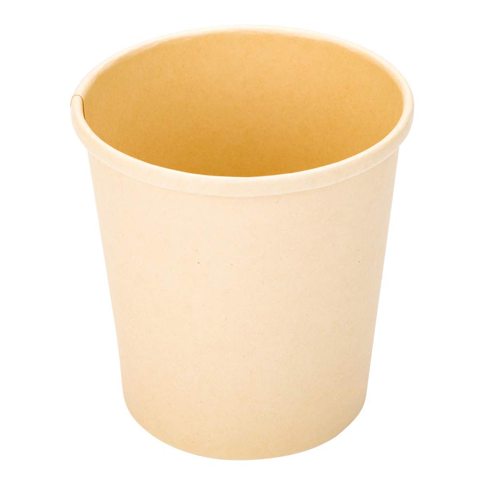 Eco-Friendly 16oz Disposable Soup Cups - 25 Pack Microwave-Safe Bamboo Paper Containers with Vented Lids (Sold Separately) for Hot/Cold Foods, Desserts & Takeout | Perfect for Restaurants, Catering & Home Meal Prep