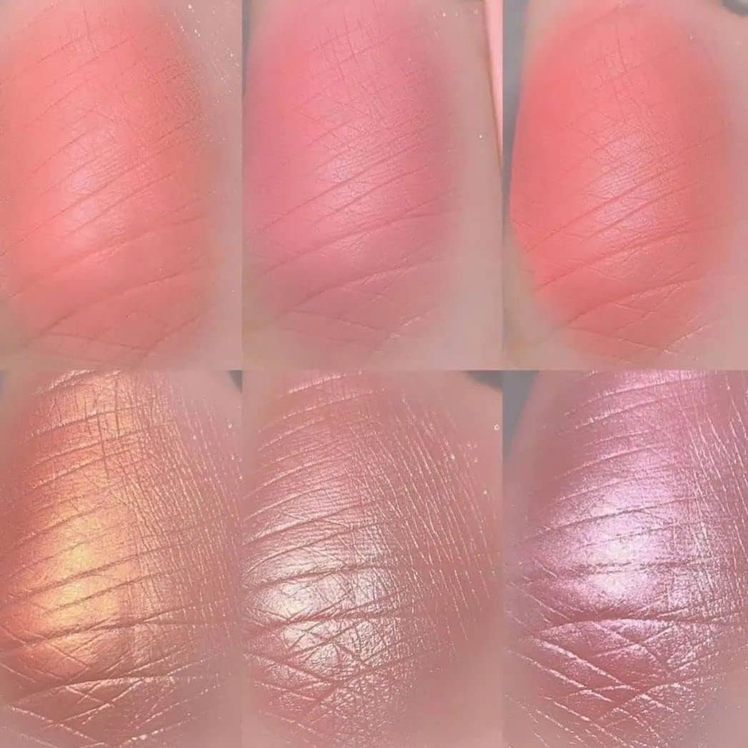 HUDAMOJI 6-Color Blush Highlighter Palette | Matte & Shimmer Face Makeup with Bellini Blusher | 36g Compact Powder for Cheeks | Perfect for Everyday Glam & Special Occasions