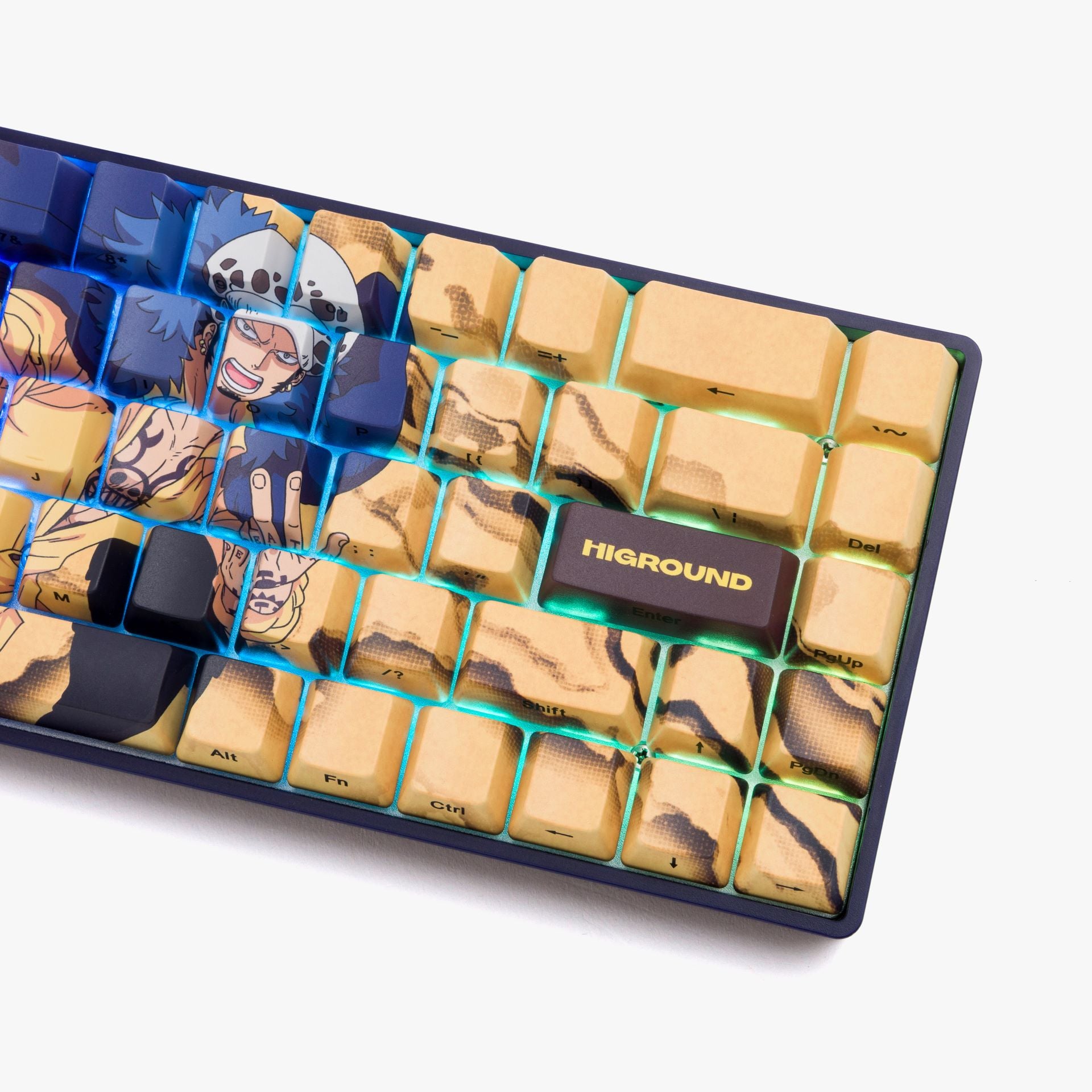 One Piece x HG Basecamp 65HE Mechanical Keyboard - Trafalgar Law Edition for Gaming & Typing