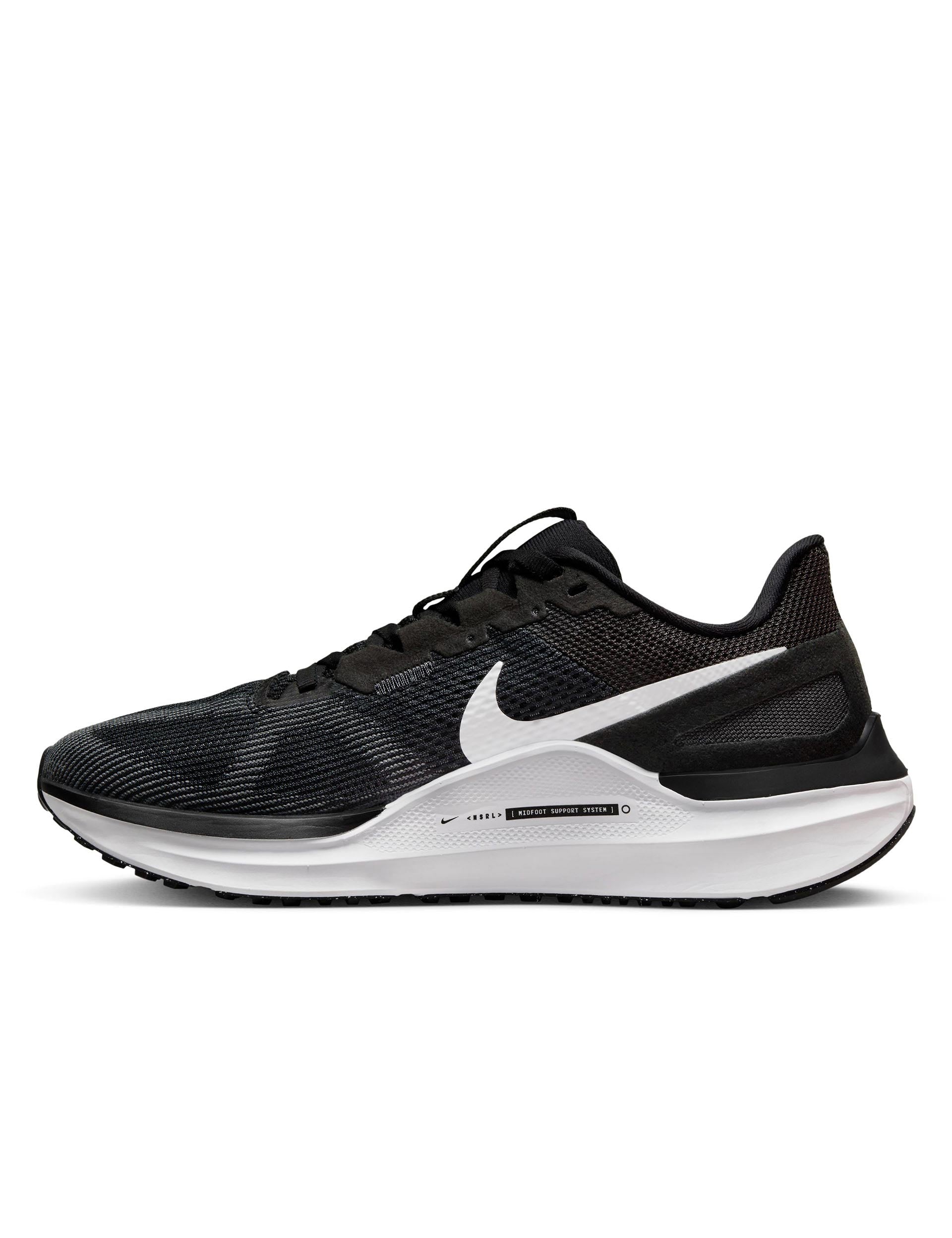 Structure 25 Running Shoes for Men & Women - Black/Dark Smoke Grey/White - Lightweight Athletic Sneakers for Jogging, Gym Workouts & Casual Wear