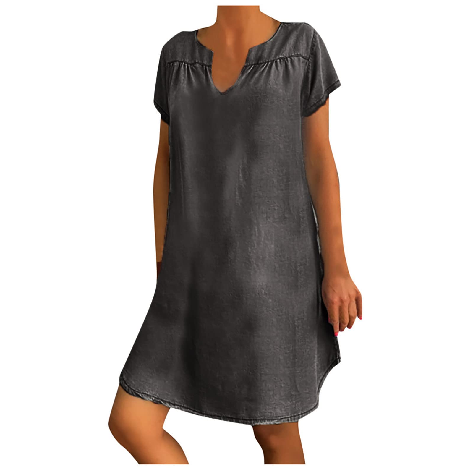 Women's Button Down Long Sleeve Shirt Dress - Loose Fitted Maxi Dress with Pockets | Casual Flowy Dress for Everyday Wear, Office, Date Night & Spring/Summer Outfits