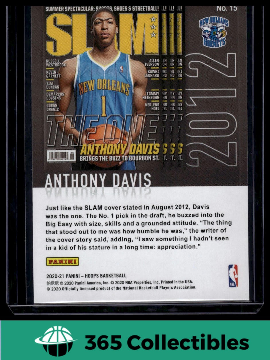 2020-21 Panini Hoops Anthony Davis Slam Holo #15 Basketball Card - New Orleans Pelicans - Collectible Sports Memorabilia for NBA Fans and Card Enthusiasts