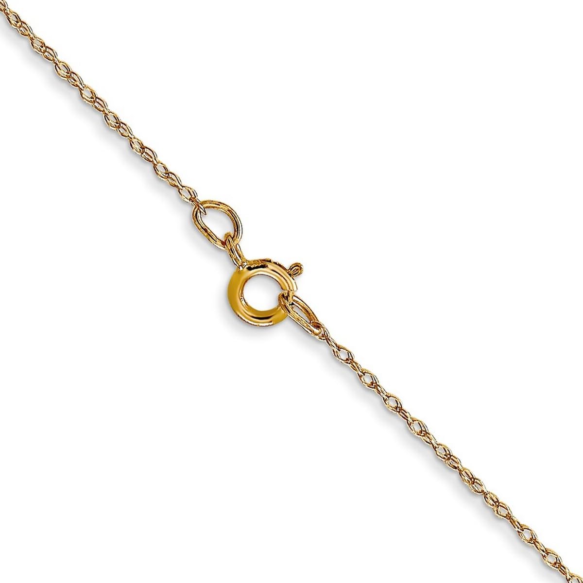 14K Gold Carded Cable Rope Chain Necklace for Women & Men - Rose Gold, White Gold, Yellow Gold Options in 13