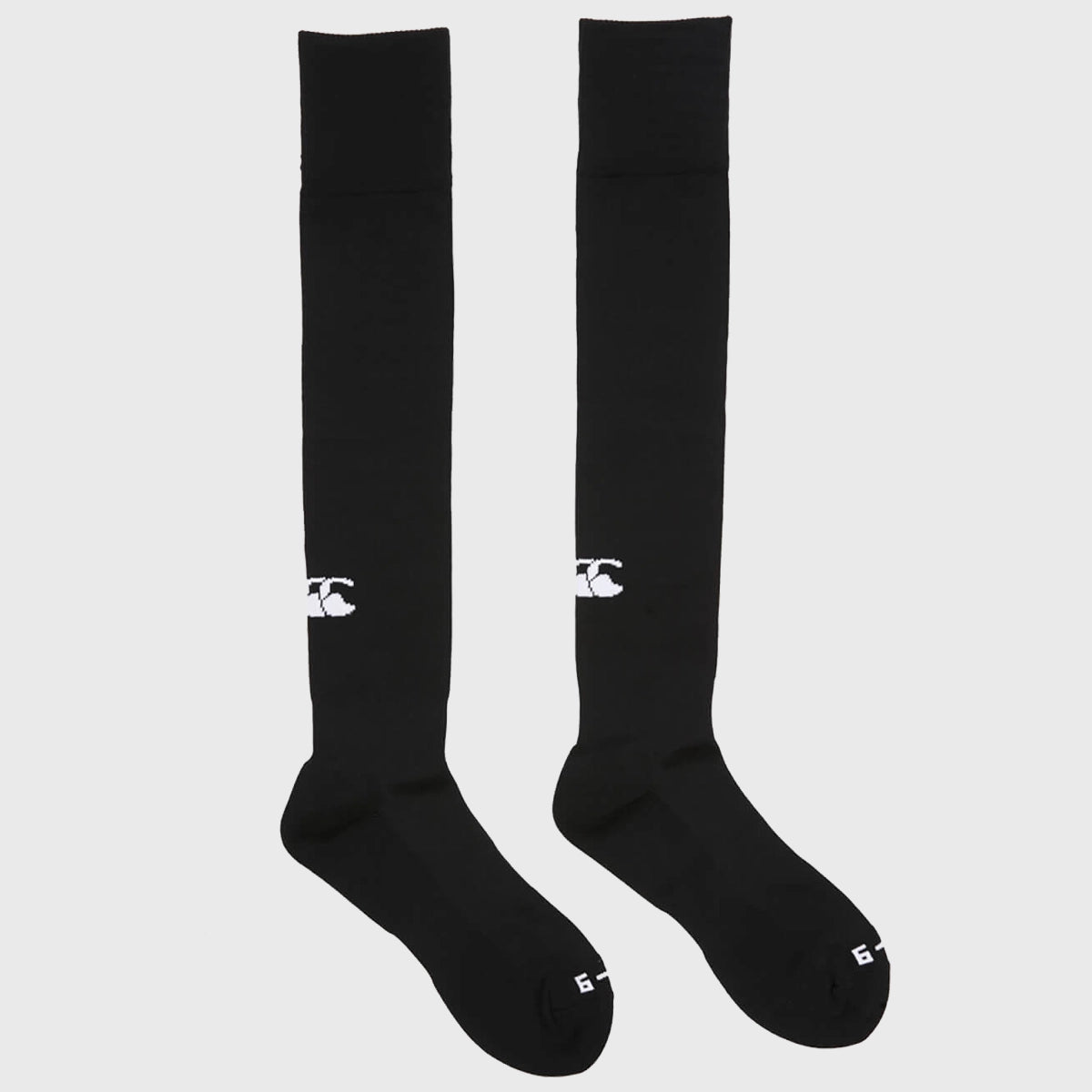 Canterbury Club Rugby Socks - Black Compression Socks for Men & Women - Perfect for Rugby, Football & Sports Performance