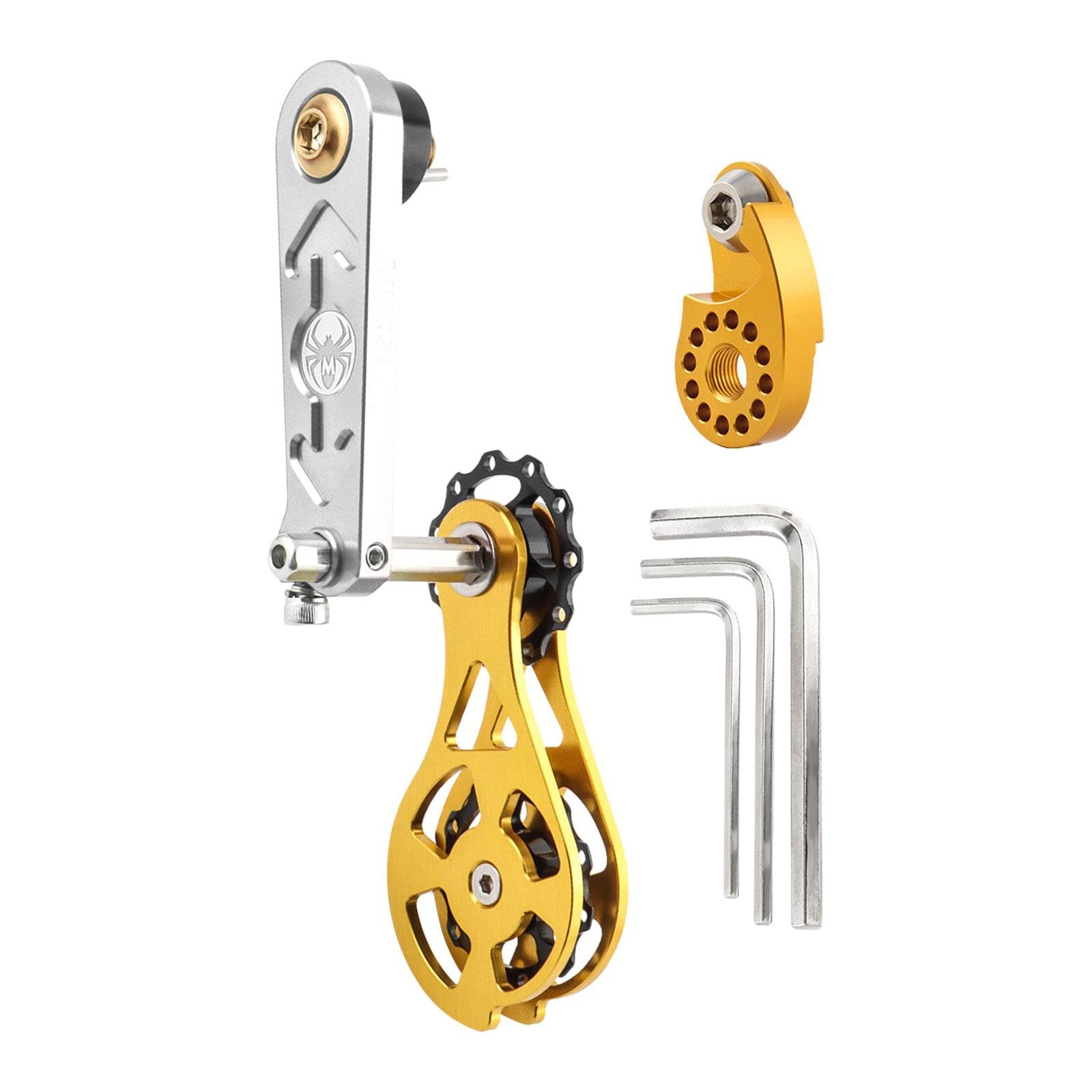 Kowaku Single Speed Bike Chain Tensioner & Chainring Converter - Universal Bicycle Chain Adjuster Guide for Mountain Bikes, BMX, Fixie - Perfect for Urban Commuting & Off-Road Cycling