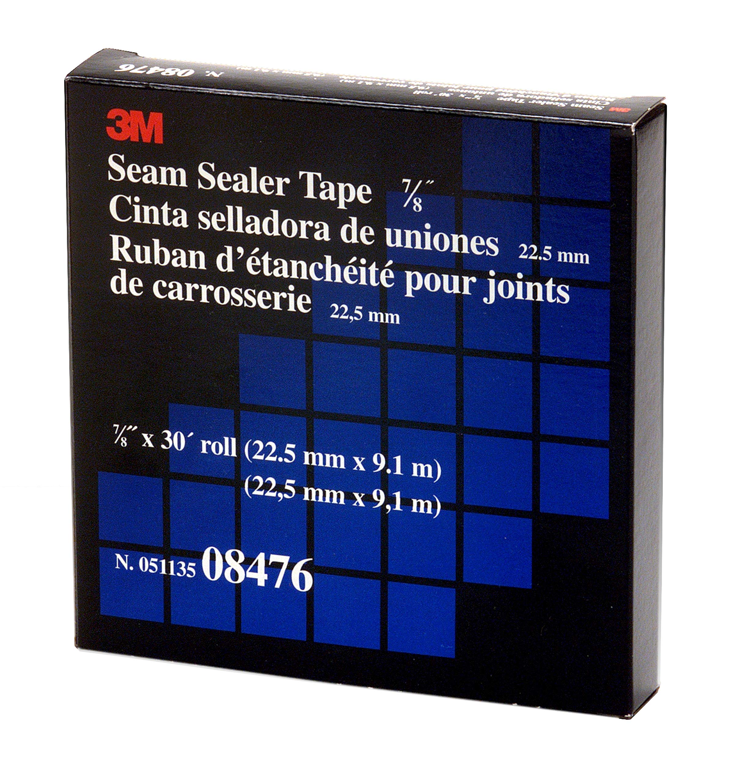 3M Seam Sealer Tape 08476 - 7/8 Inch x 30 Feet Waterproof Adhesive Tape for Roofing, RV, Boat & Outdoor Use - Weatherproof Sealant for Leak Repair & DIY Projects