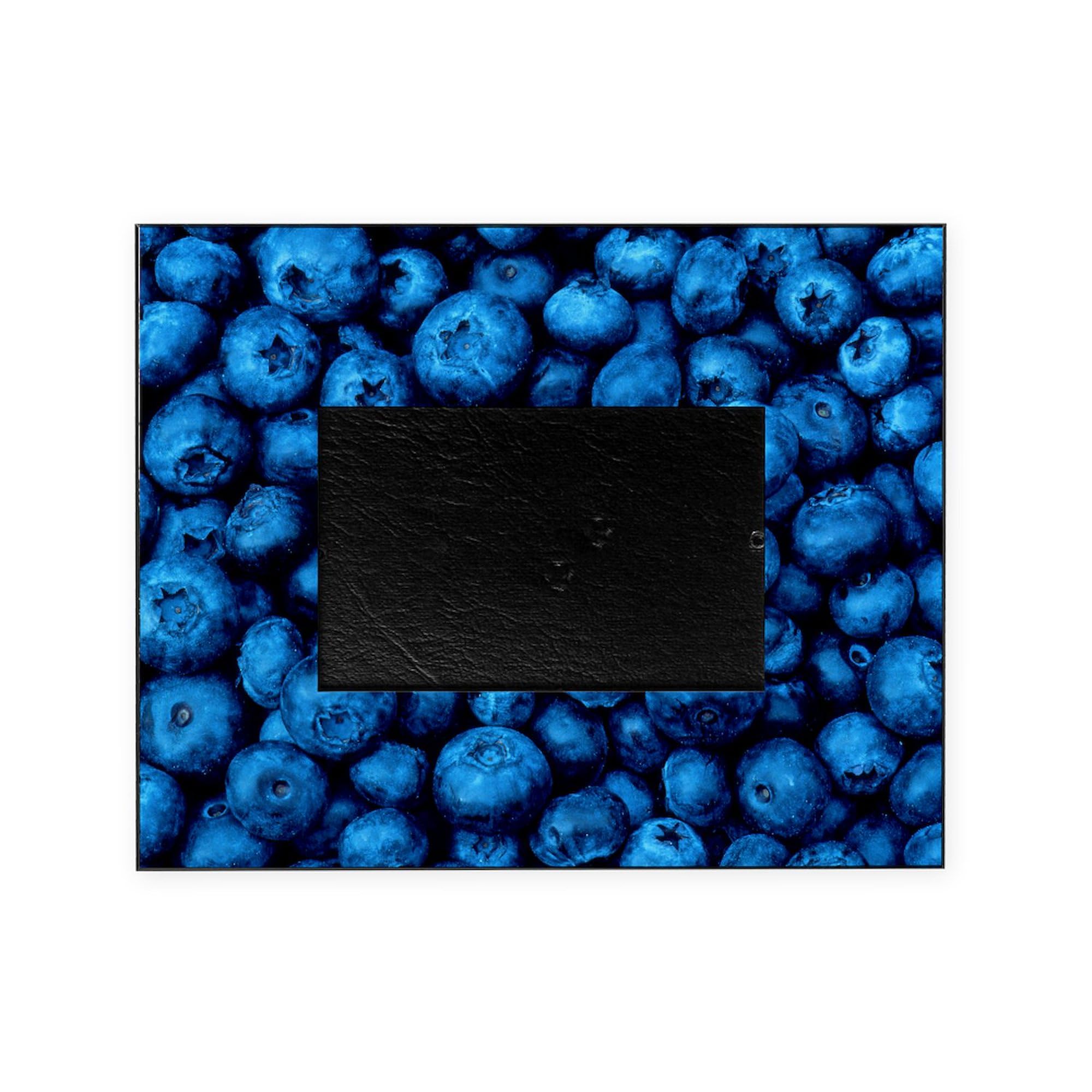 Ripe Blueberries Picture Frame - Elegant Decorative Photo Frame for Home & Office Decor - Perfect for Displaying Family Photos, Artwork, and Memories