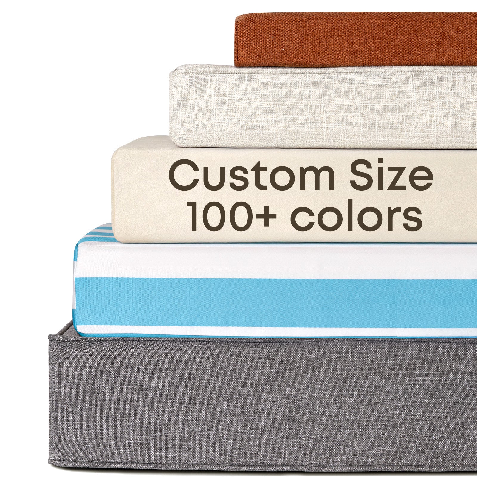 Waterproof Black Custom Bench Cushion - Outdoor Sofa Cushion & Chair Pads for Patio Furniture - Perfect for Garden, Deck, Poolside & Backyard Relaxation