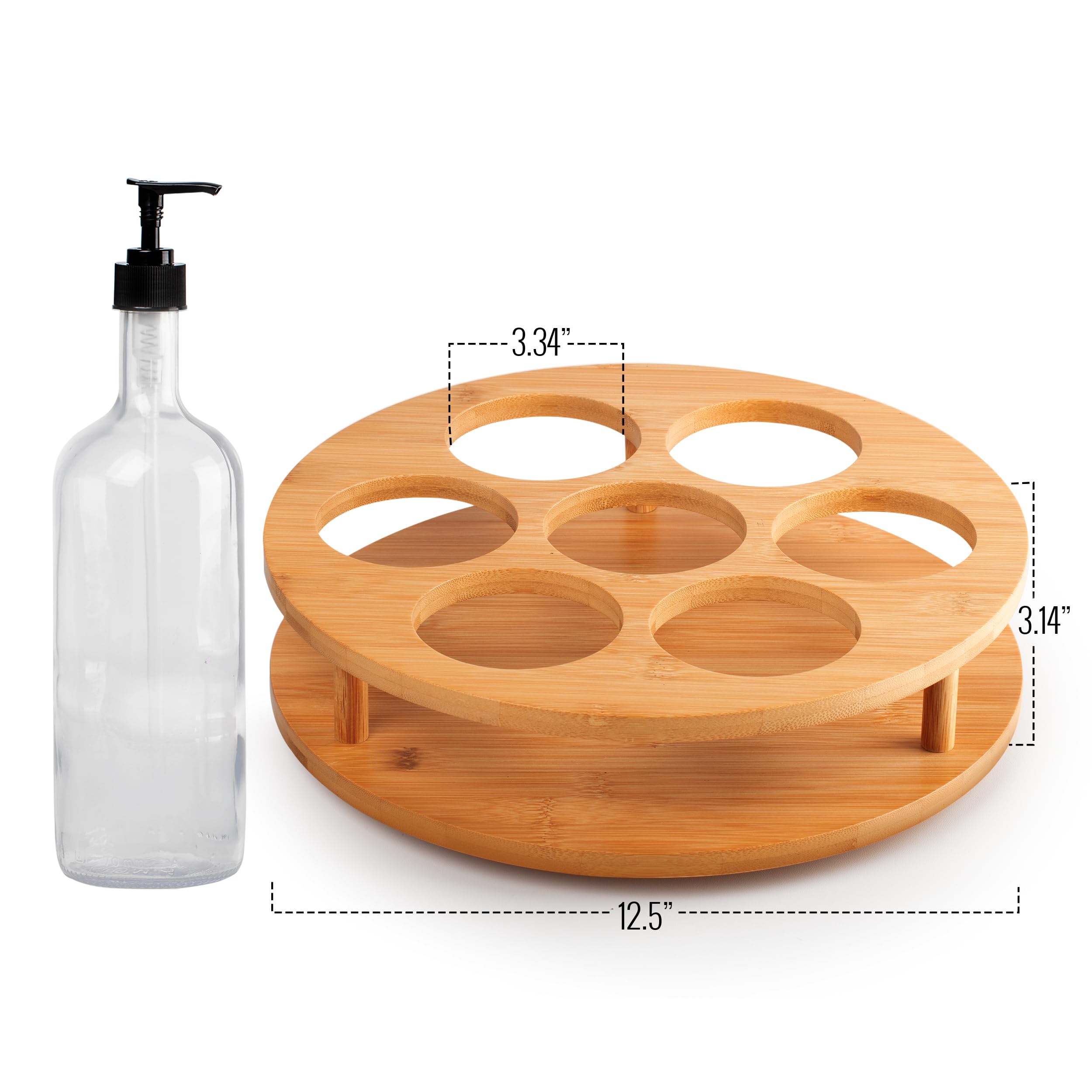Stainless Steel Coffee Syrup Organizer Rack - 12 Bottle Capacity for Barista, Home & Cafe Use - Perfect for Espresso, Latte & Iced Coffee Stations