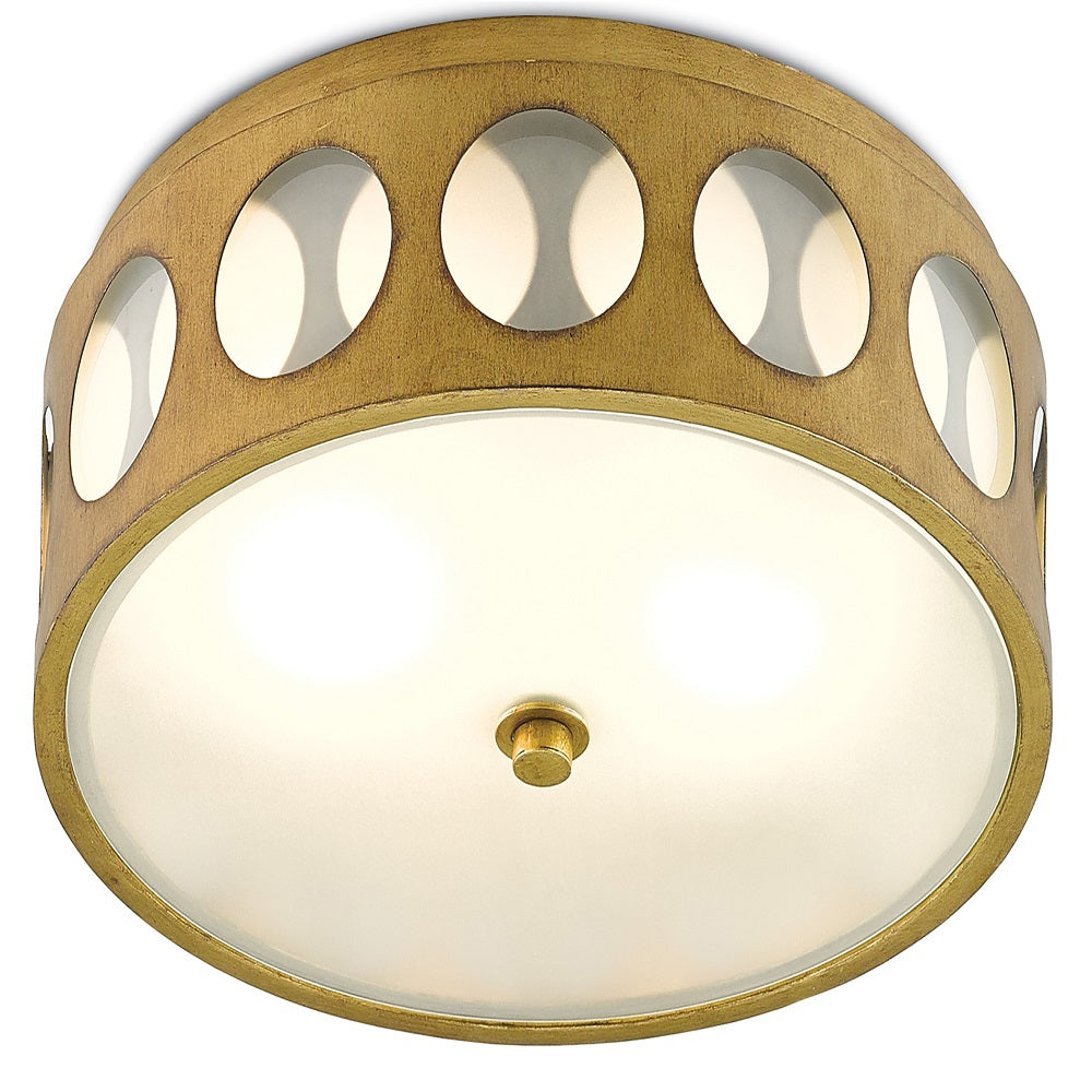 Brass/White Opaque Glass