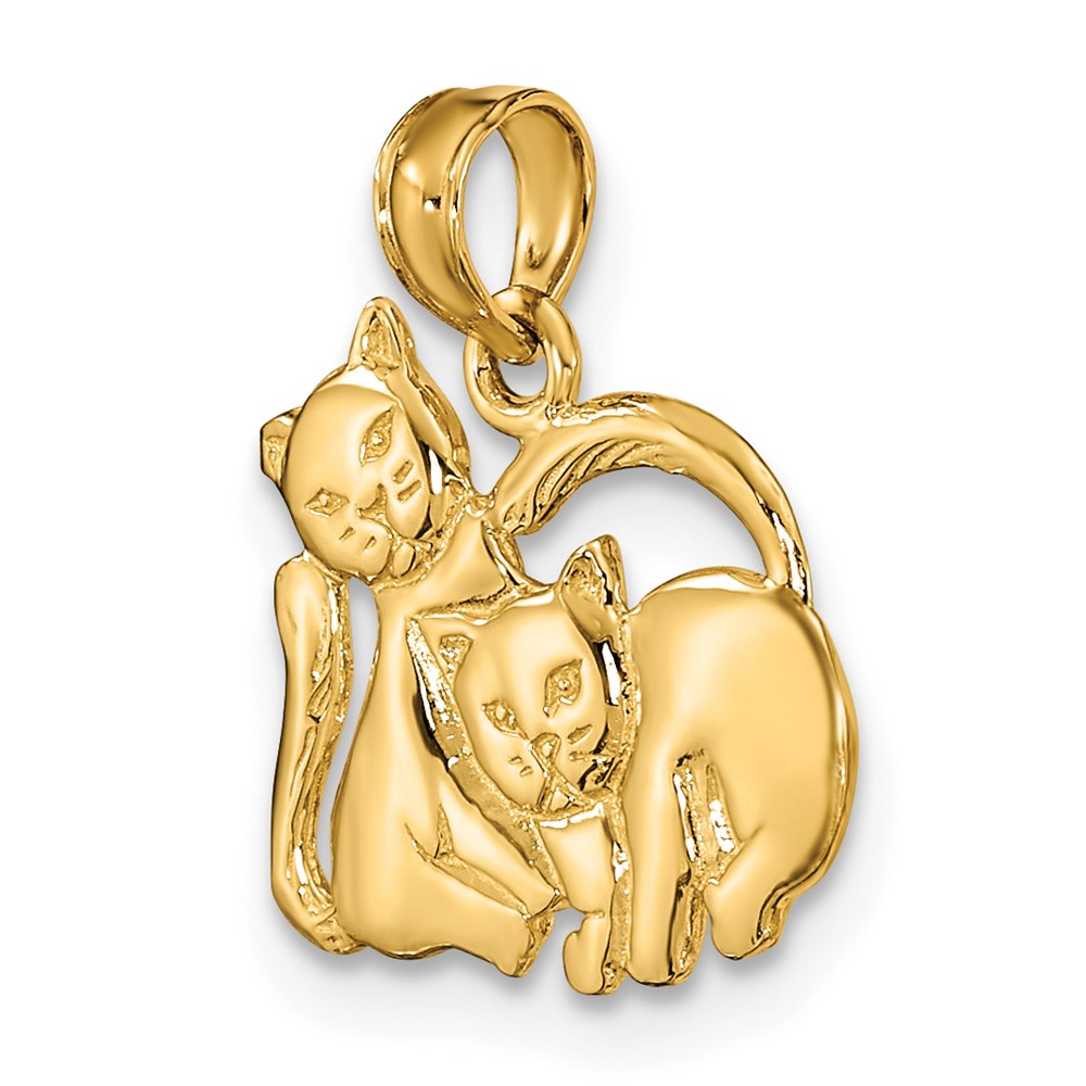 3D Gold Playful Kittens Pendant Necklace - Cute Cat Jewelry for Women - Perfect Gift for Cat Lovers, Birthdays & Anniversaries - Wear to Parties, Dates & Everyday Fashion