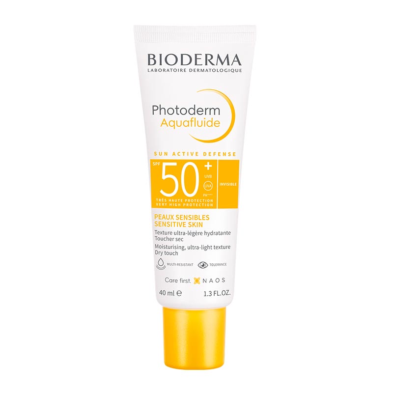 Bioderma Photoderm Aquafluide SPF 50+ Sunscreen - Lightweight, Water-Resistant Face & Body Sun Protection for Daily Use, Outdoor Activities & Beach Days