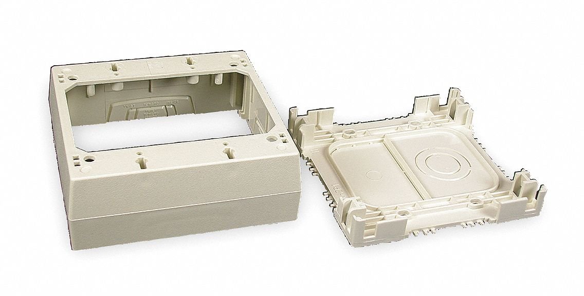 Extra Deep Device Storage Box in Ivory - Organize Electronics, Cables & Accessories - Perfect for Home, Office & Travel Organization